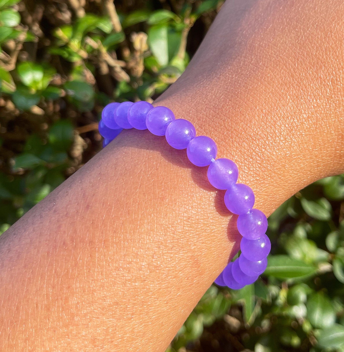 Dark Purple Chalcedony Bracelet