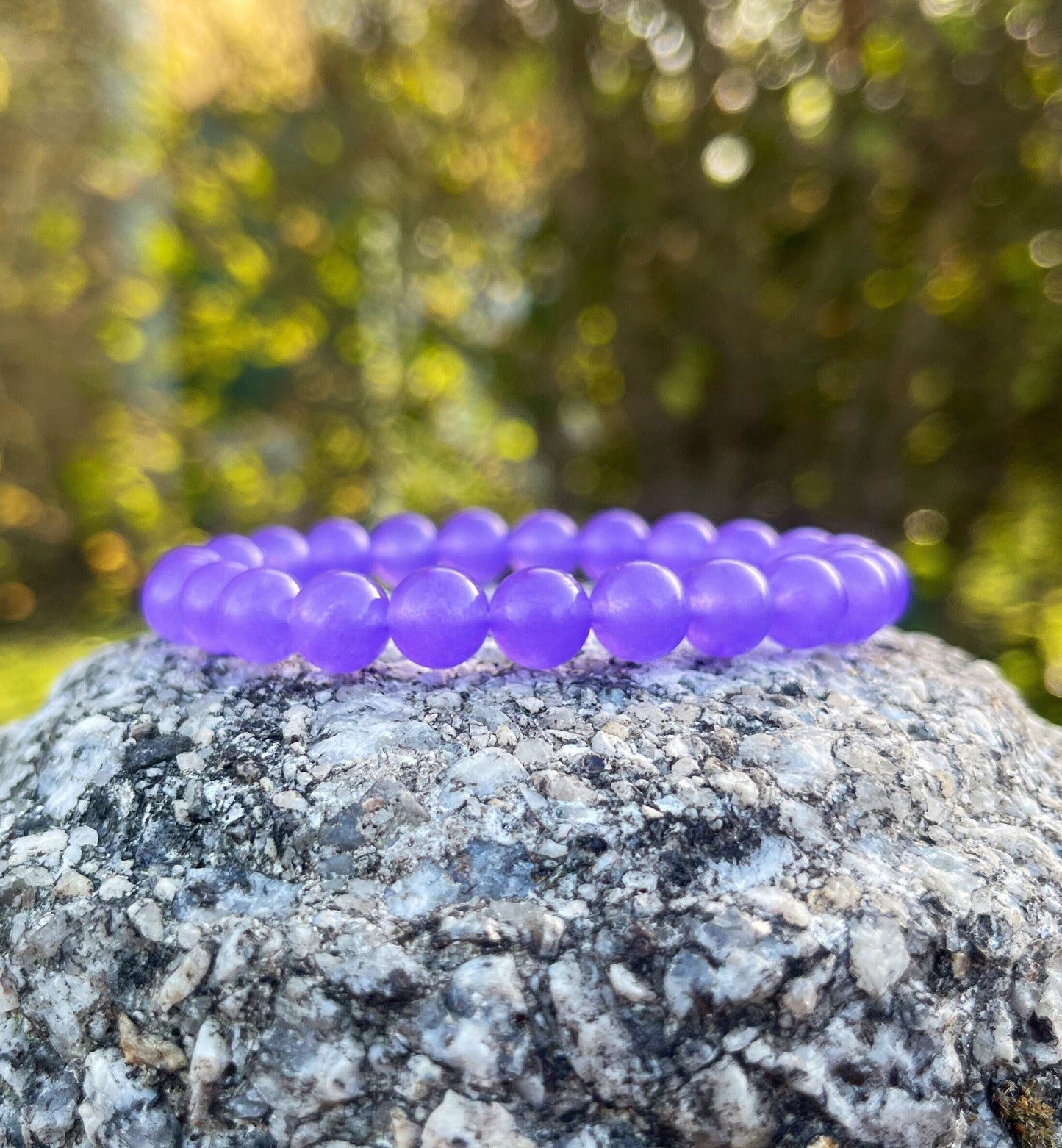 Dark Purple Chalcedony Bracelet