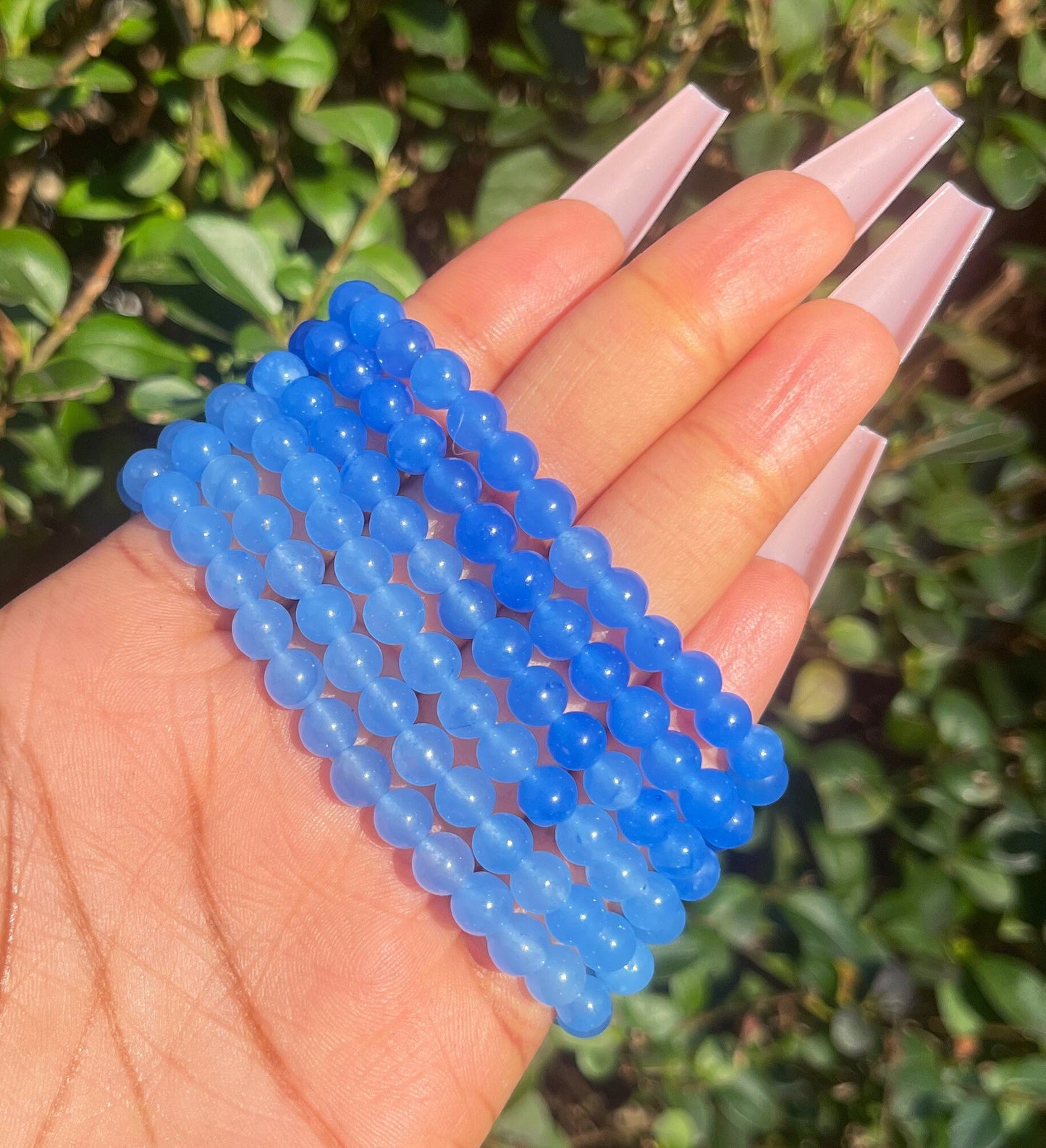 Blue Jade Bracelet