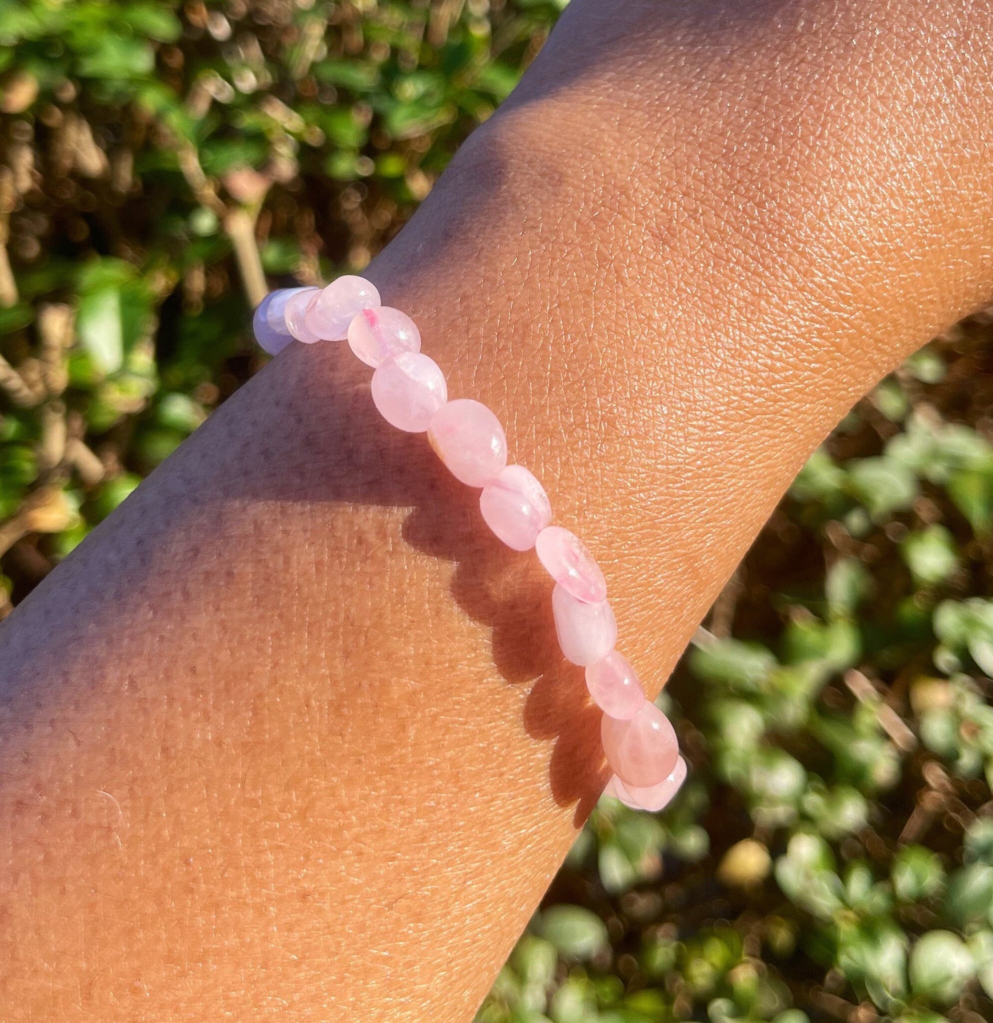 Rose Quartz Bracelet, Chip Bracelet, Healing Crystals, Irregular Natural Beads, Gift for her, Gemstone Bracelets, Pink Crystal Gift