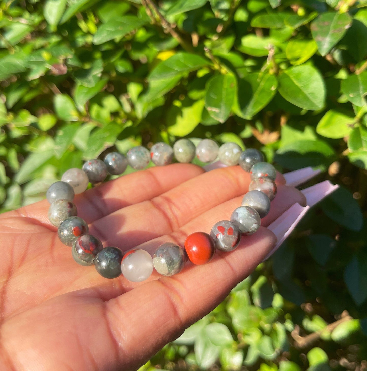 African Bloodstone Bracelet