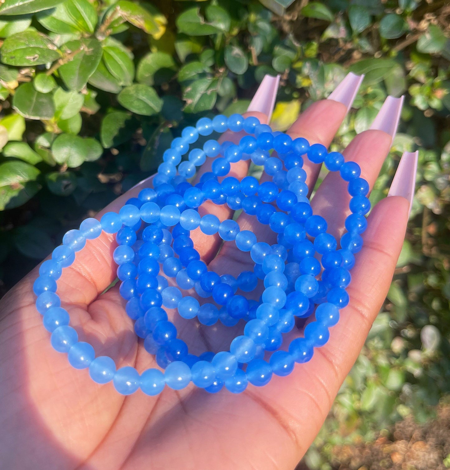 Blue Jade Bracelet