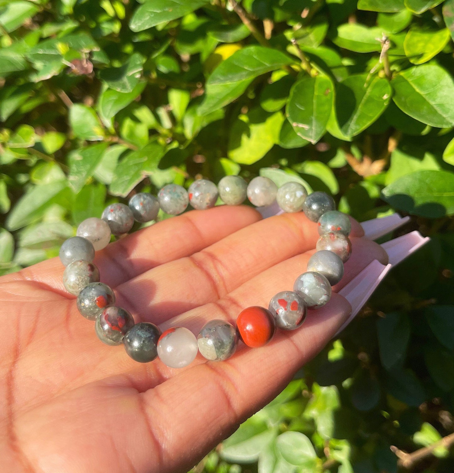 African Bloodstone Bracelet