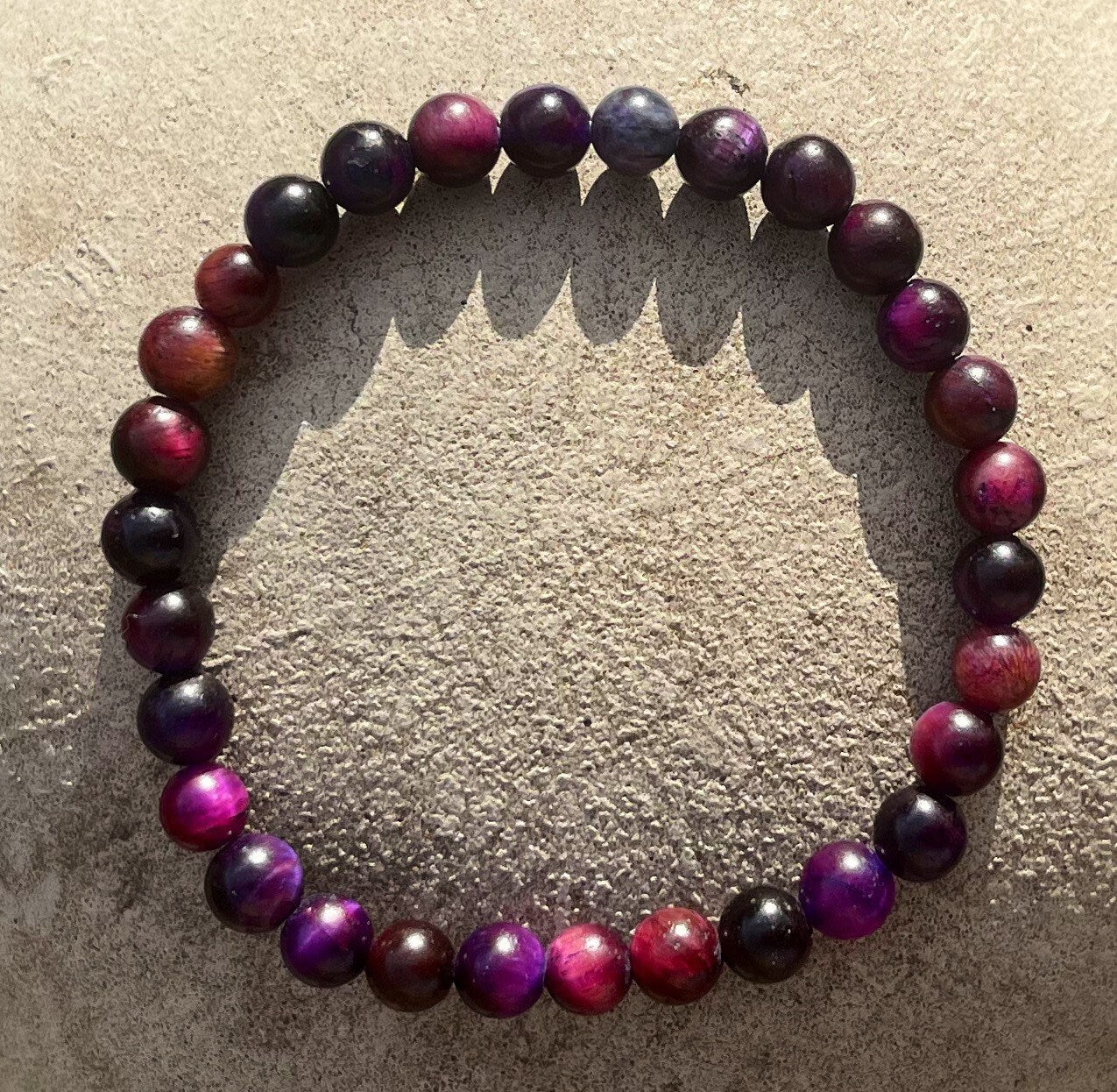 Rose Pink Tiger Eye Bracelet