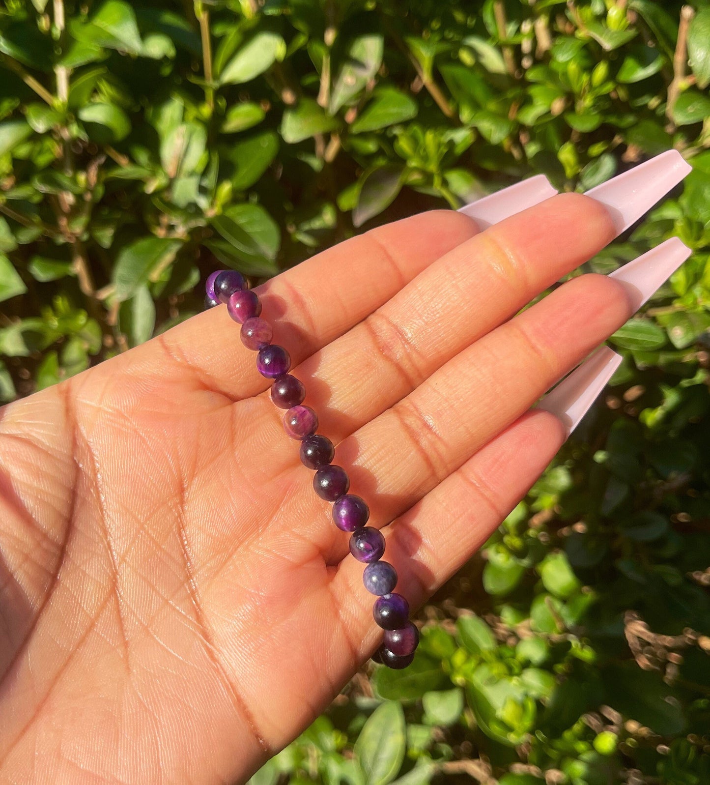 Rose Pink Tiger Eye Bracelet