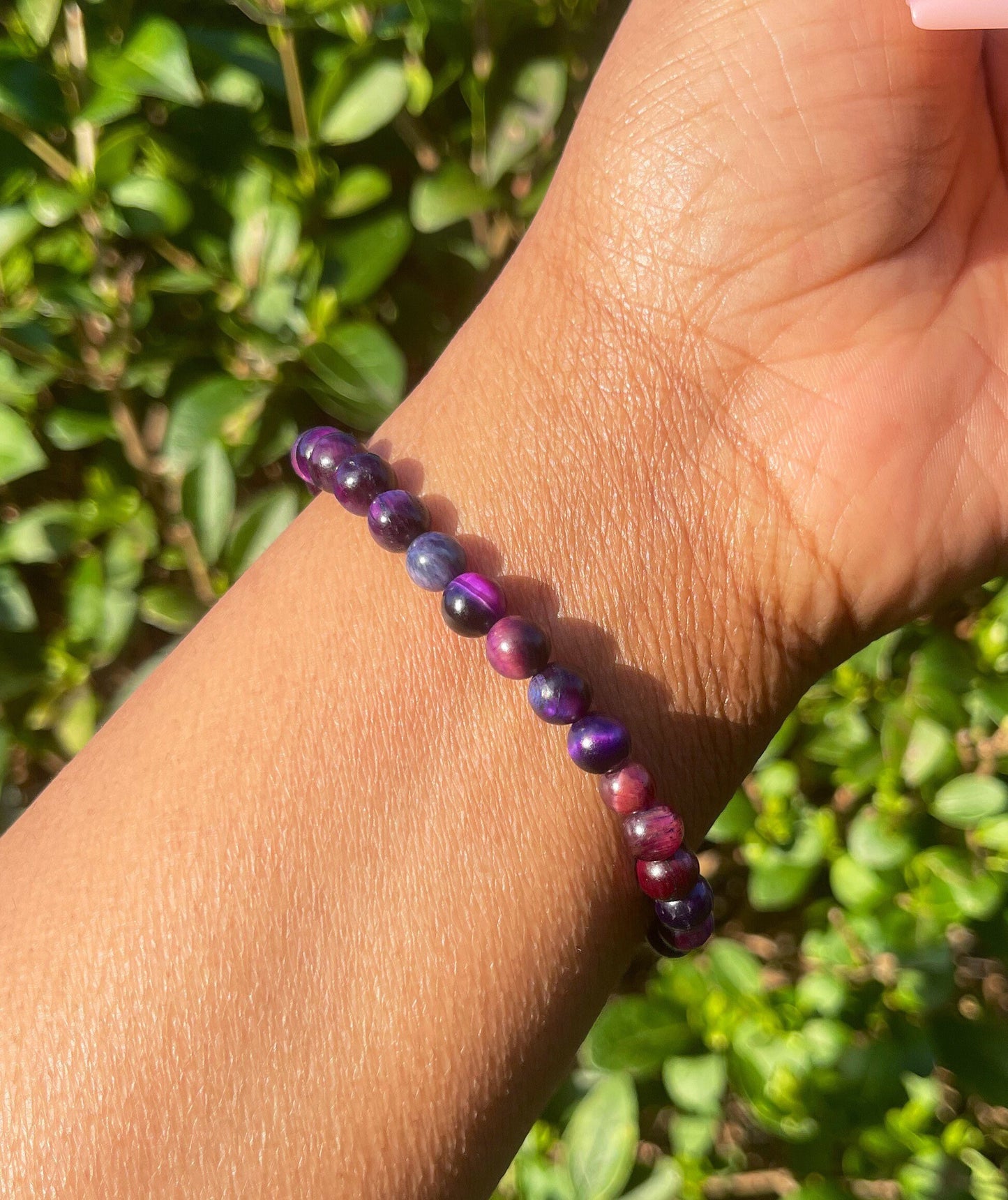 Rose Pink Tiger Eye Bracelet