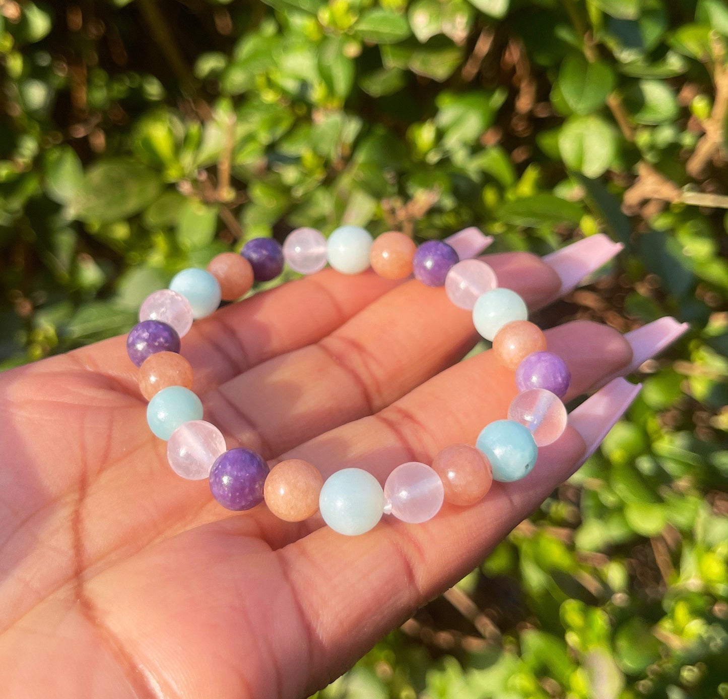 PTSD Support Bracelet, Healing Crystals for Trauma, Gemstone Bracelet, Chakra Bracelet, Beaded Bracelet, Handmade Bracelet, Crystal Gifts