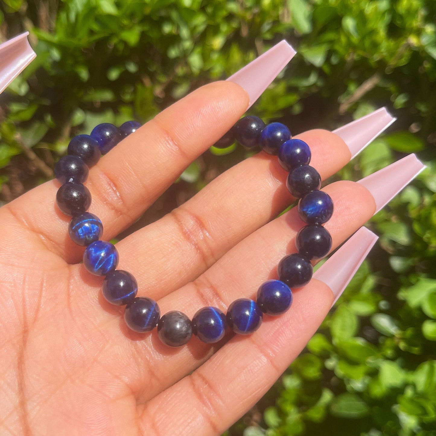 Dark Blue Tiger Eye Bracelet