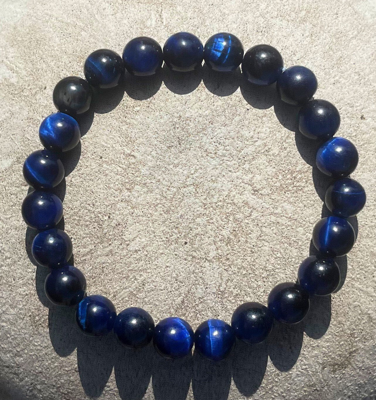 Dark Blue Tiger Eye Bracelet