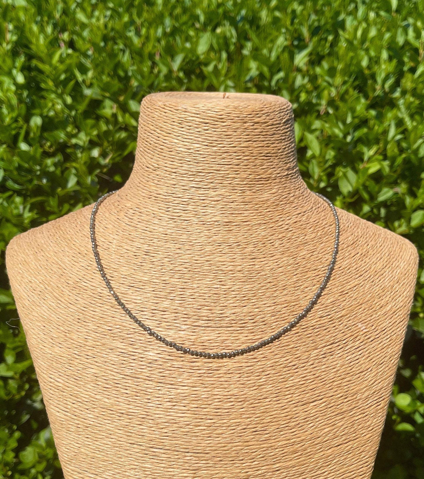 Pyrite Choker, Dainty Crystal Necklace, Gemstone, Healing Crystals, Beaded Necklace, Minimalistic, Protection Necklace, Grounding