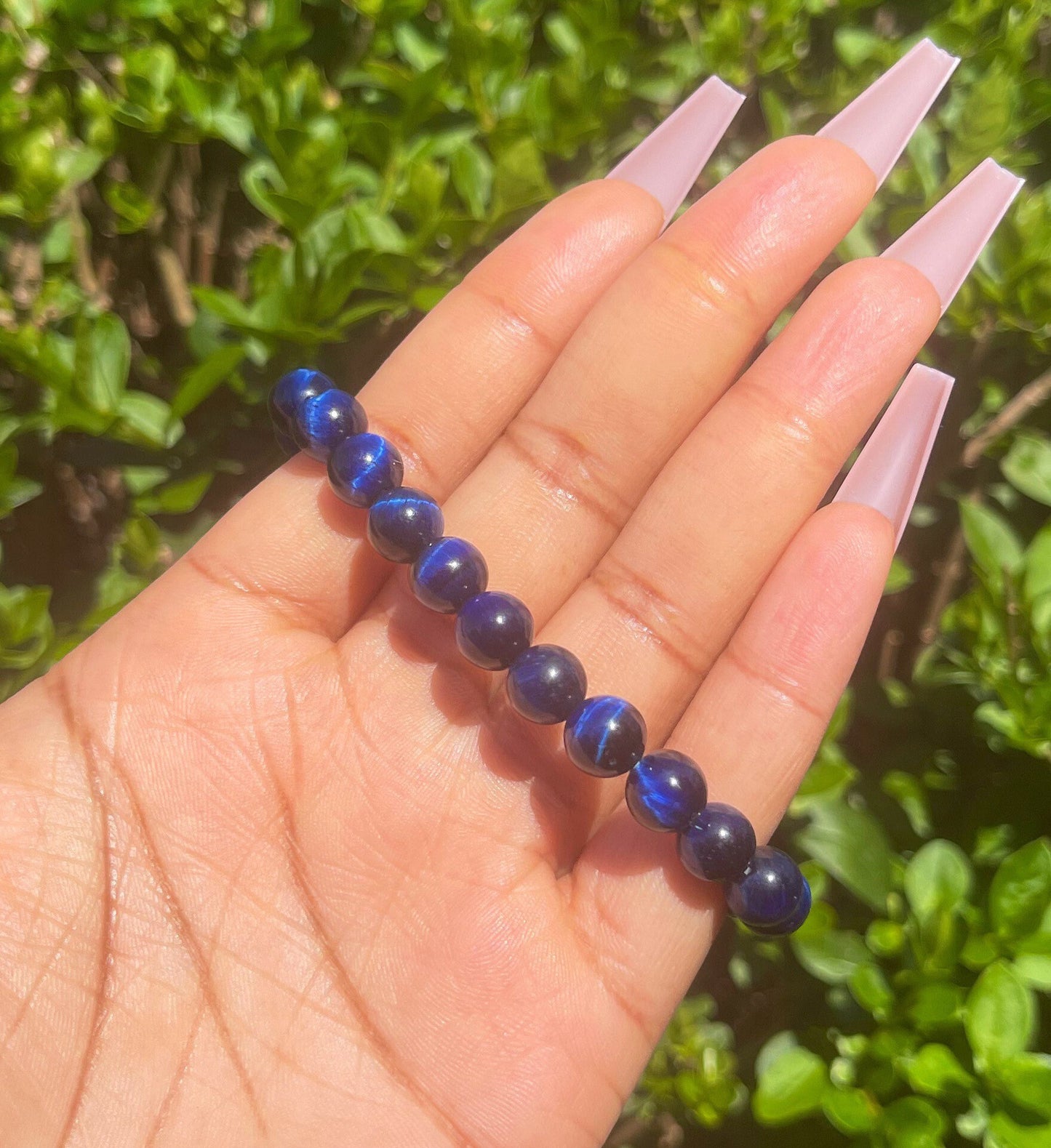 Dark Blue Tiger Eye Bracelet