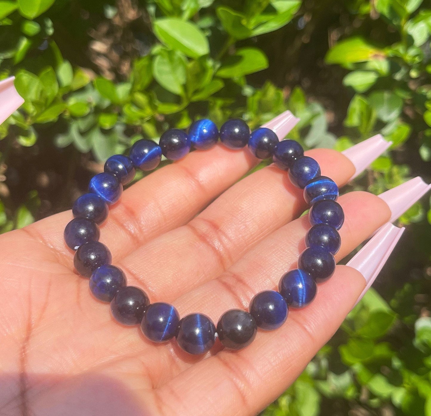 Dark Blue Tiger Eye Bracelet