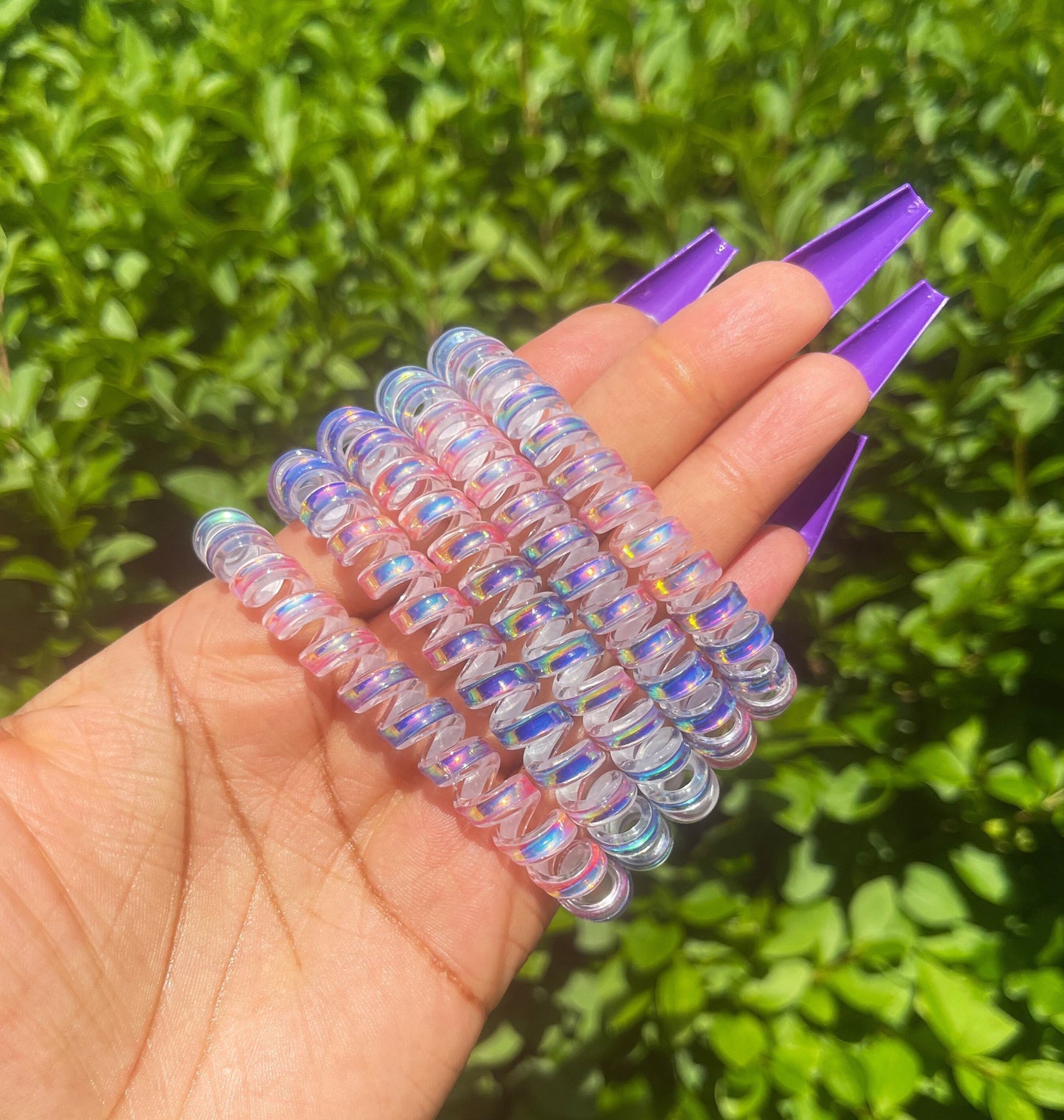 Blue & Pink Stretchy Bracelet