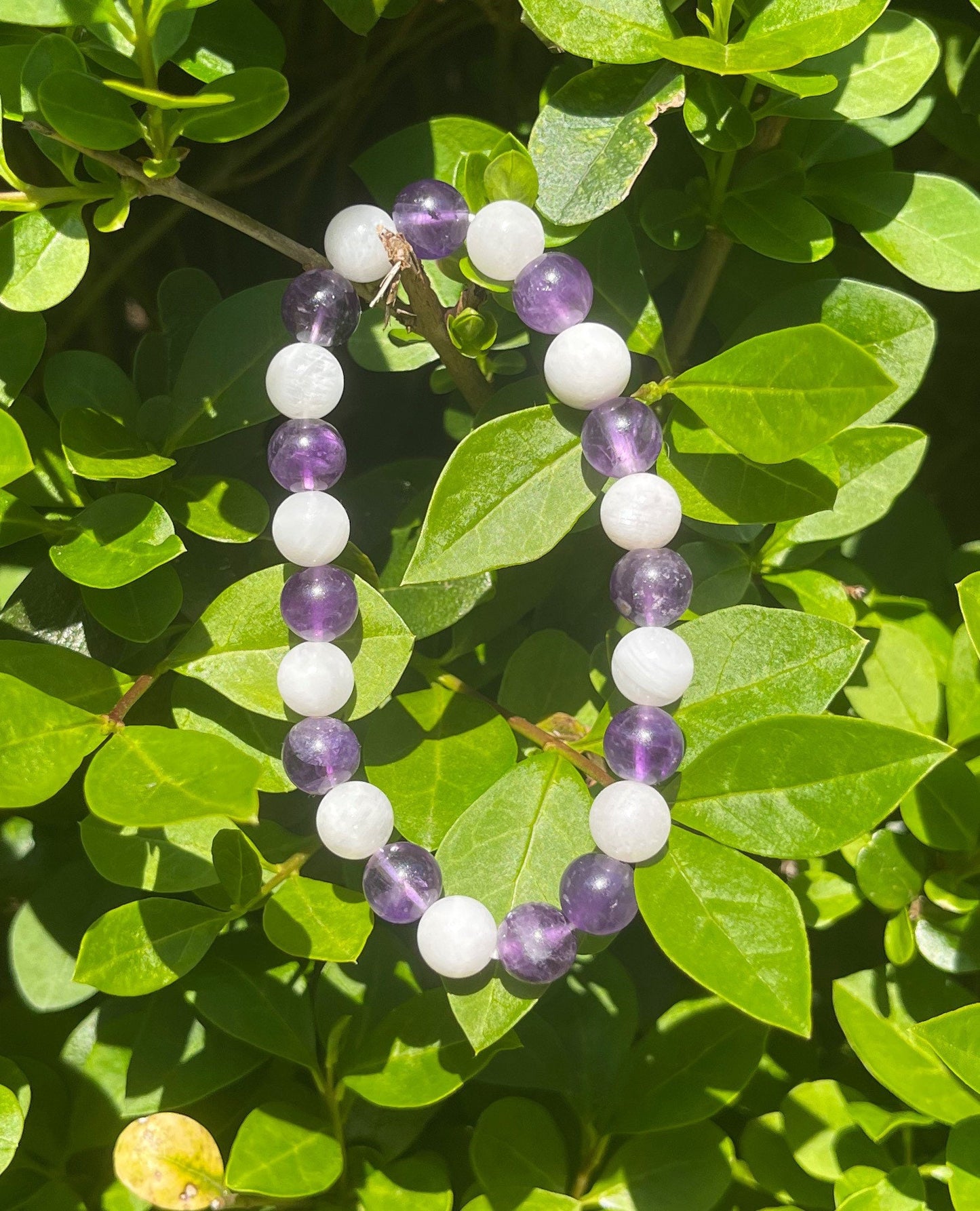 Amethyst & Moonstone Bracelet