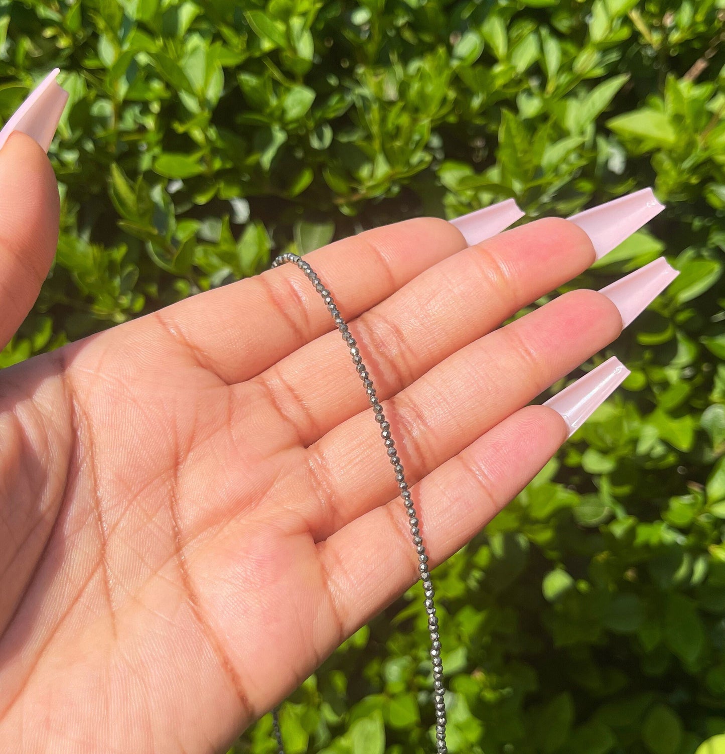 Pyrite Choker, Dainty Crystal Necklace, Gemstone, Healing Crystals, Beaded Necklace, Minimalistic, Protection Necklace, Grounding