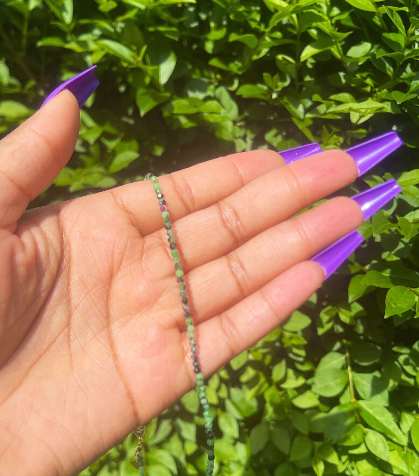 Ruby Zoisite Choker, Dainty Crystal Necklace, Gemstone, Healing Crystals, Beaded Necklace, Minimalistic, Chakra Healing Stones Necklace