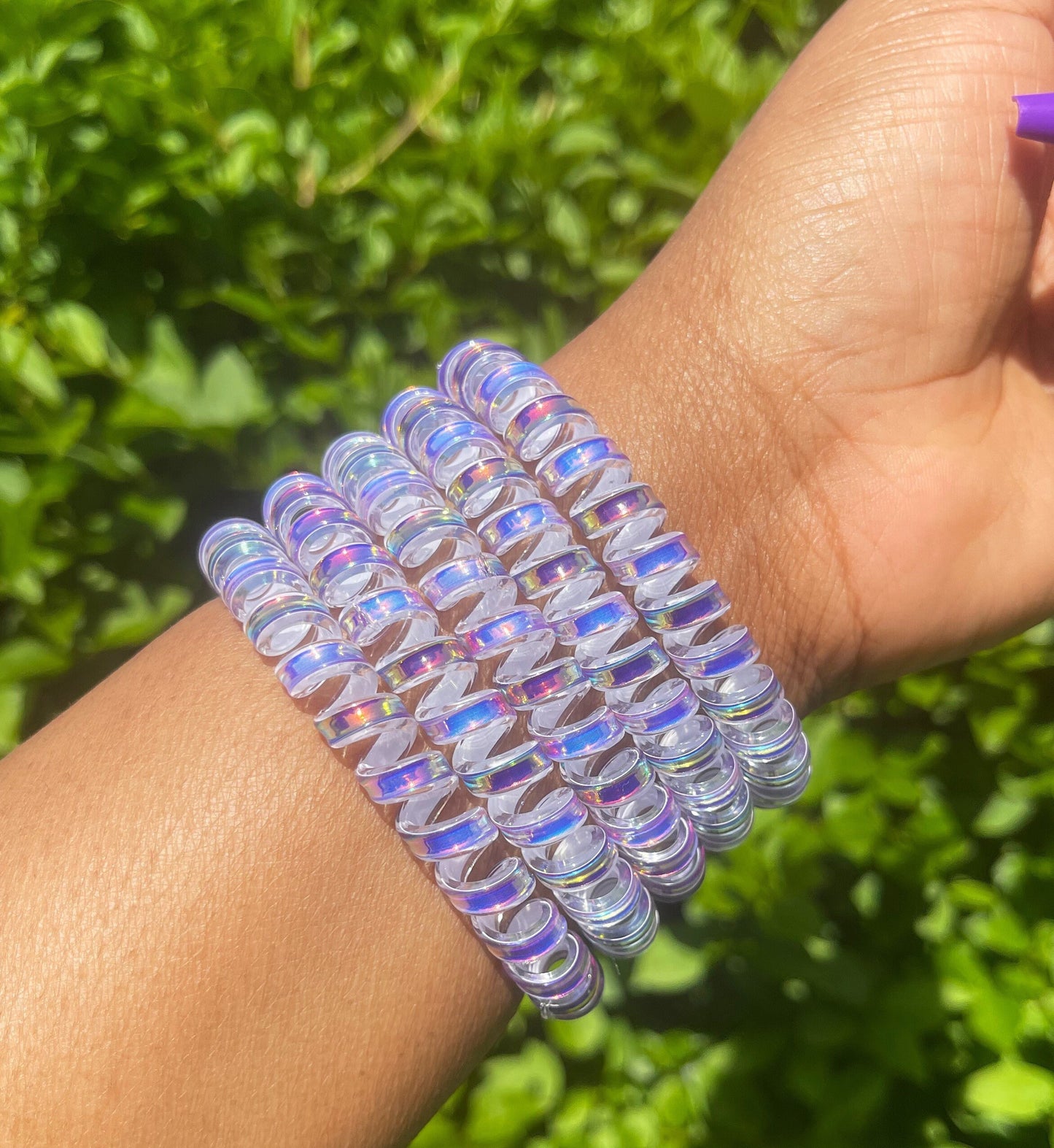 Purple Stretchy Bracelet, Adjustable Bracelet, Bracelets for Girls, Birthday Gift, Purple Bracelet, Bracelets for Women, Gift for her