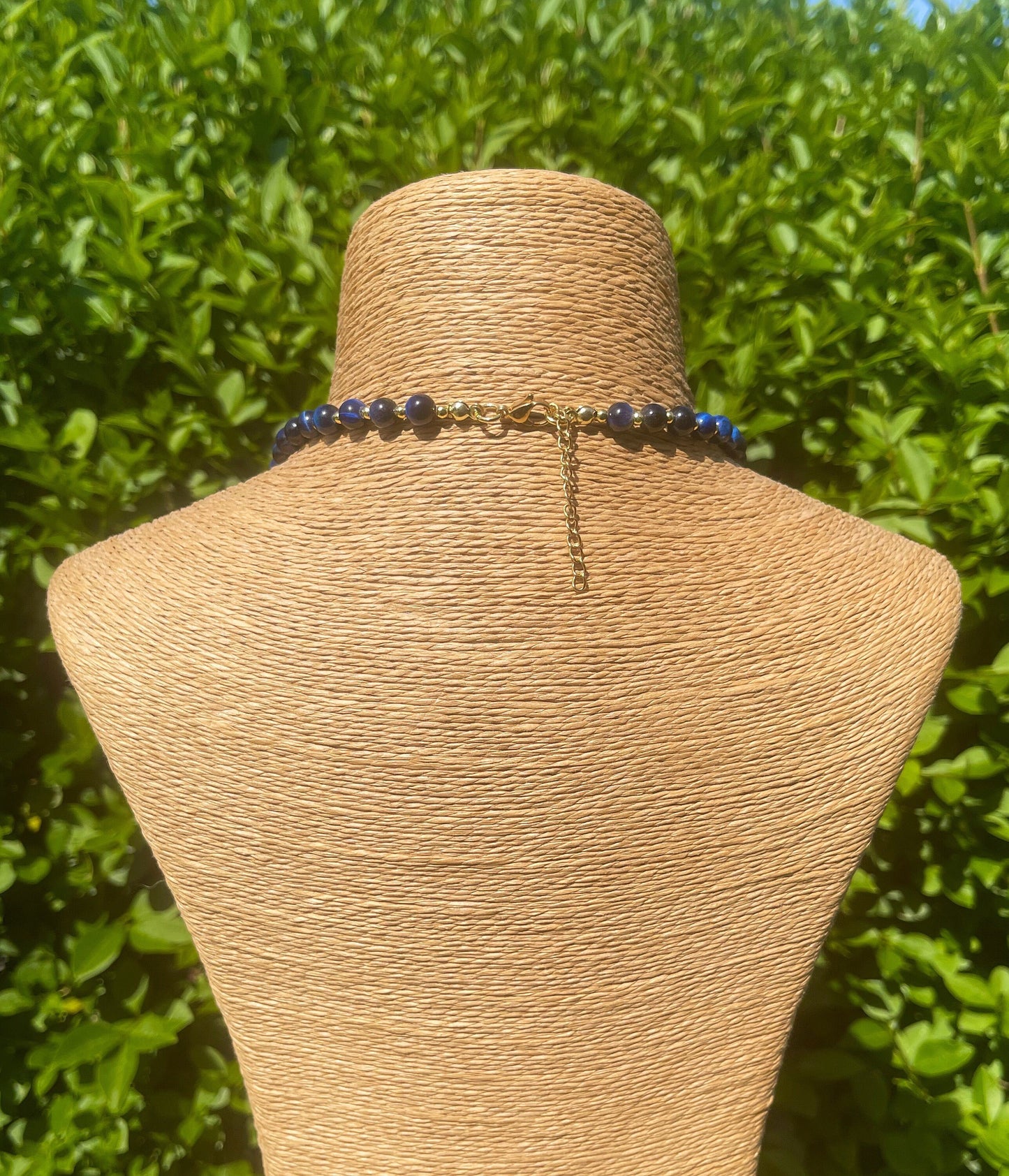 Dark Blue Tiger Eye Necklace