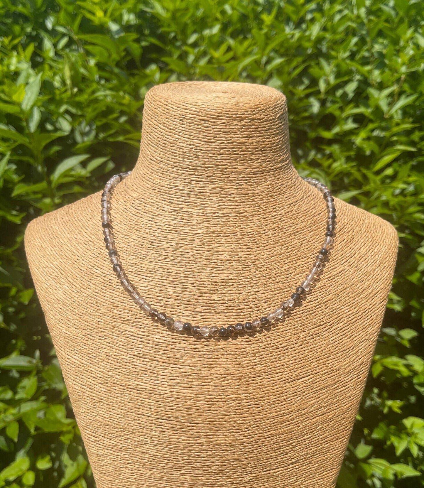 Black Hair Quartz Choker