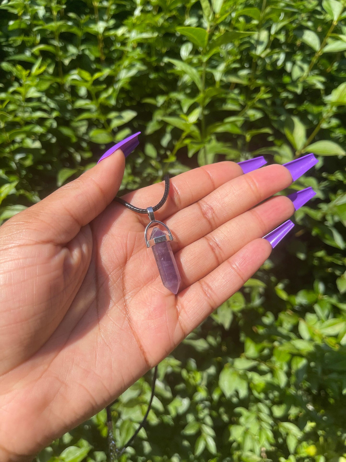 Amethyst Pendant Necklace