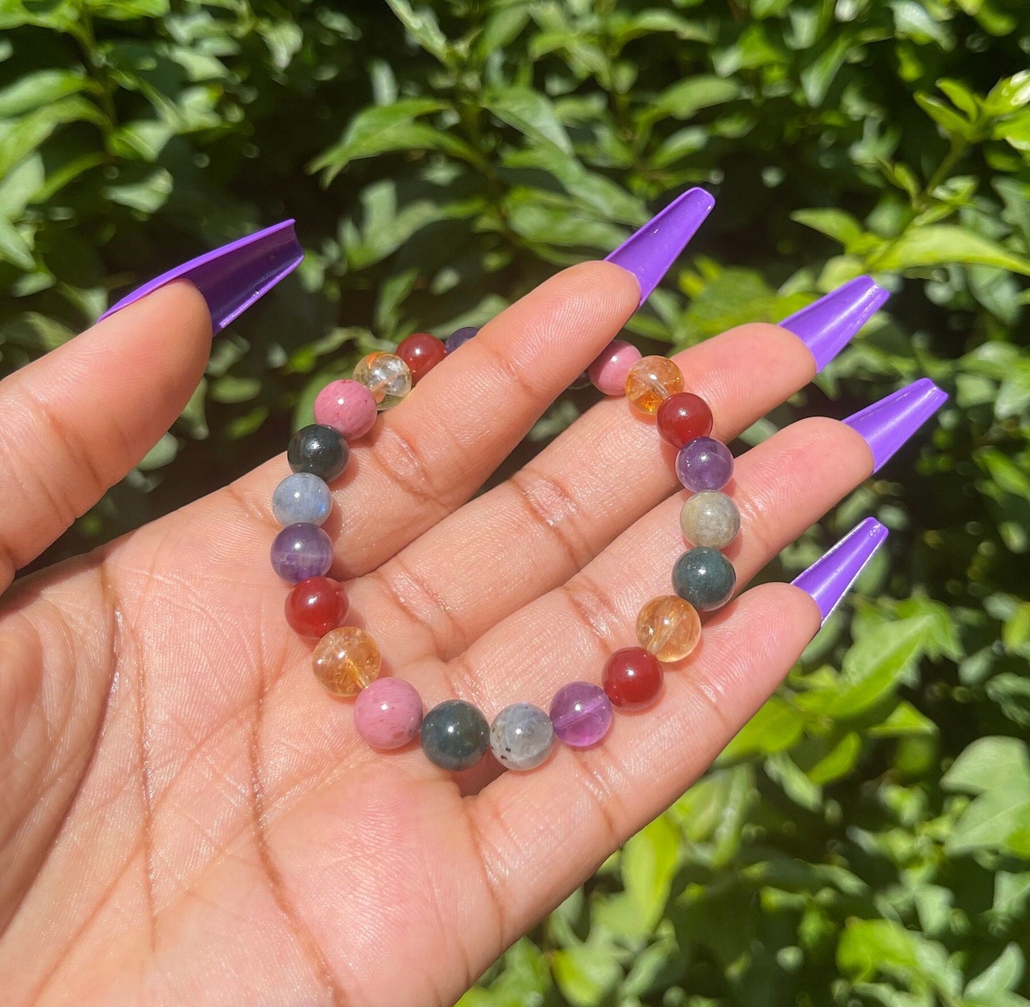 Immune System Support Bracelet, Natural Healing Crystals, Bracelet, Reiki Chakra Bracelet, Protection, Gemstone Bracelet, Unisex Bracelets