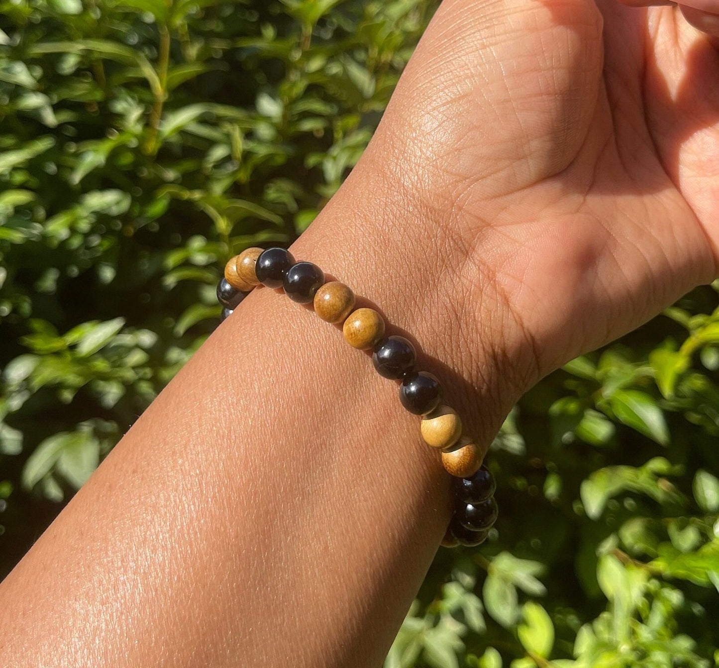 Black Tourmaline Palo Santo Bracelet