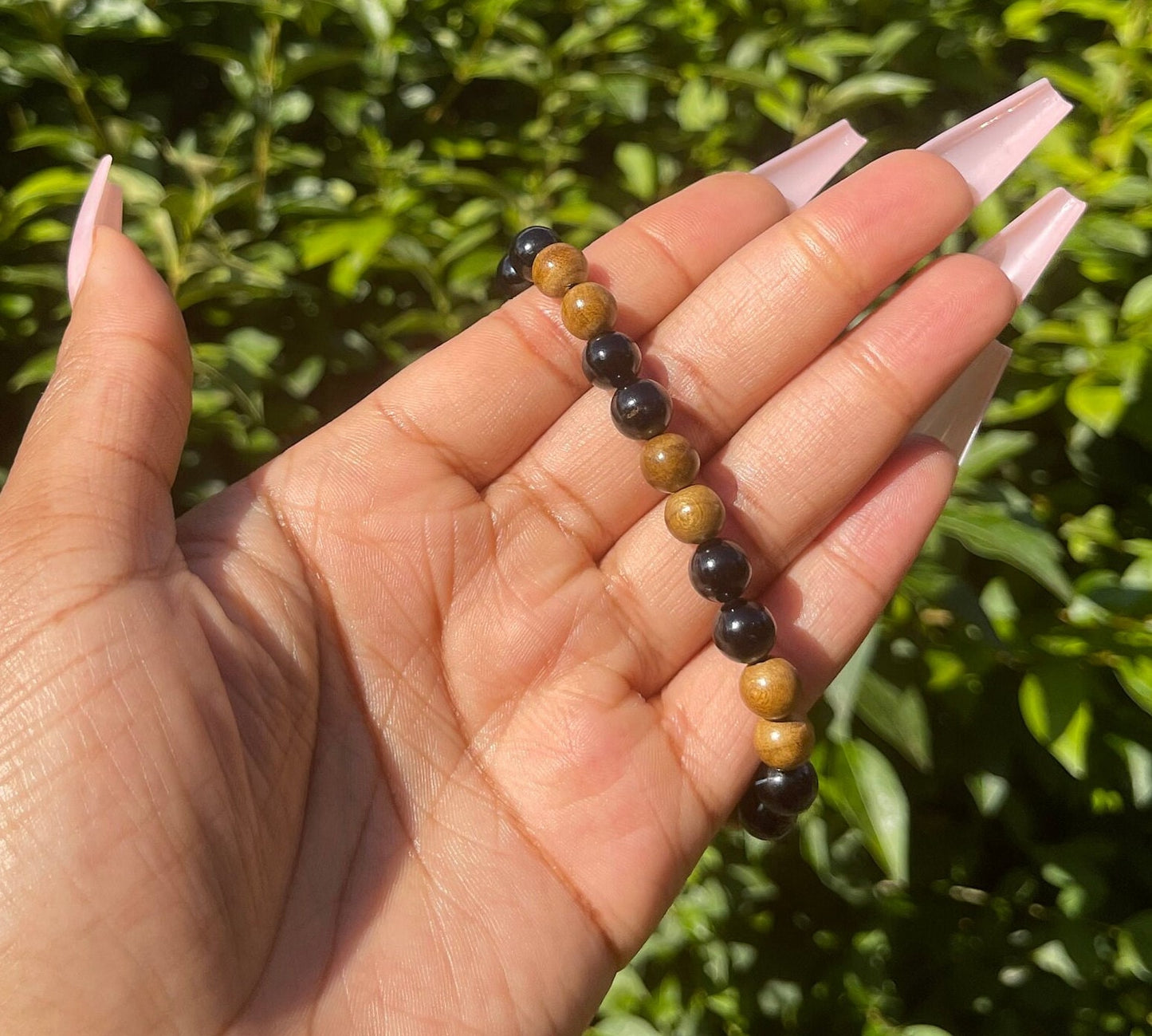 Black Tourmaline Palo Santo Bracelet