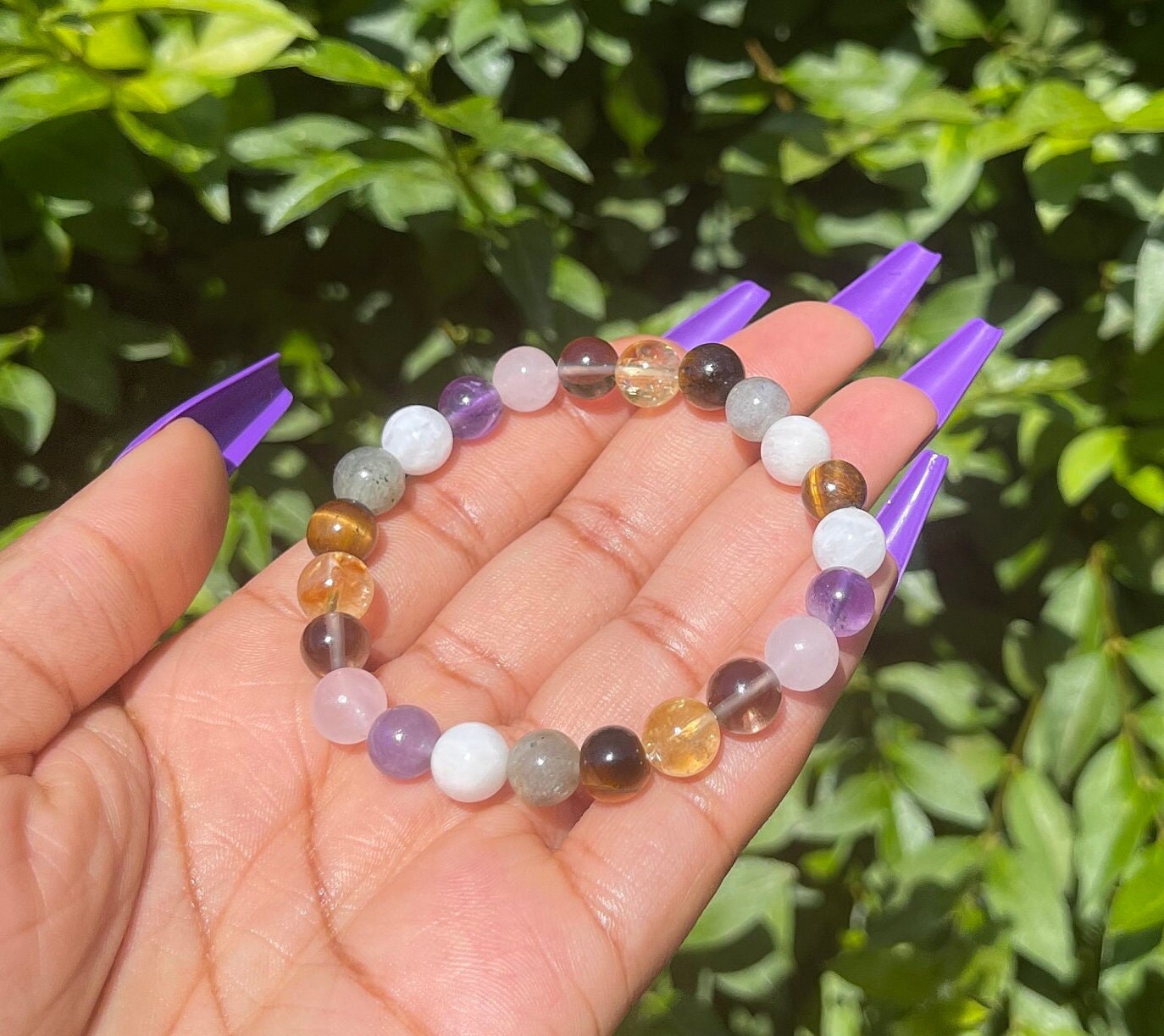 Hormonal Balance Support Bracelet, Healing Crystals, Gemstones, Natural Stones, Reiki Chakra, Meditation Yoga, Crystal Gifts, Gift for Her