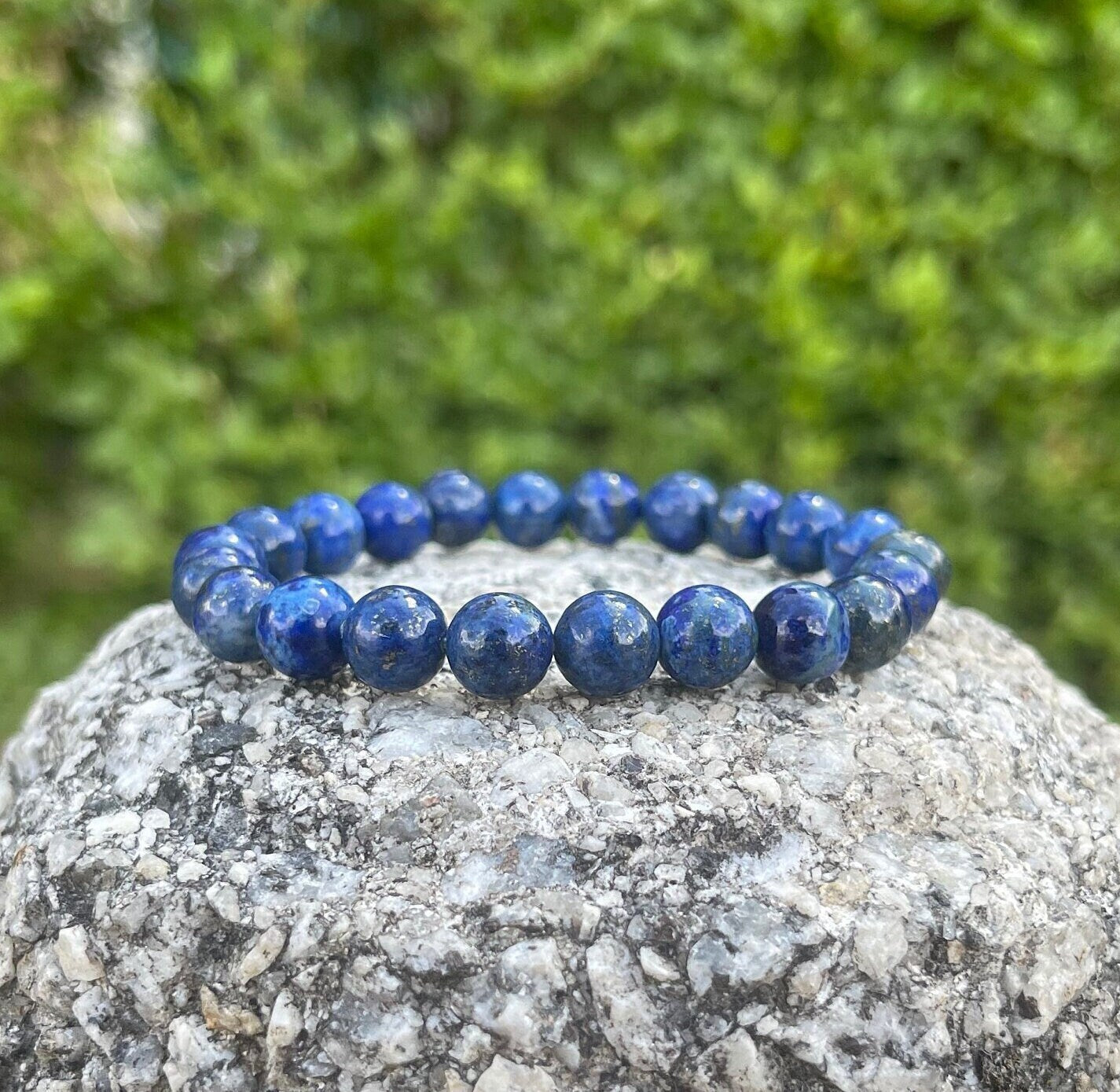 Rare Lapis Lazuli Bracelet, Healing Crystals, Meditation Yoga, Energy, High Quality, Handmade Jewelry, Gemstone Blue Reiki Chakra Bracelet