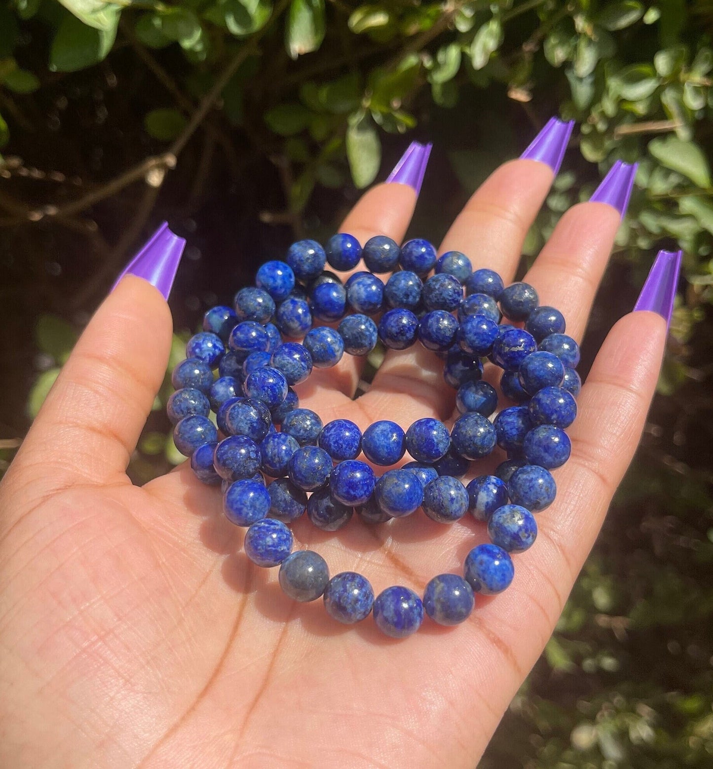 Rare Lapis Lazuli Bracelet, Healing Crystals, Meditation Yoga, Energy, High Quality, Handmade Jewelry, Gemstone Blue Reiki Chakra Bracelet