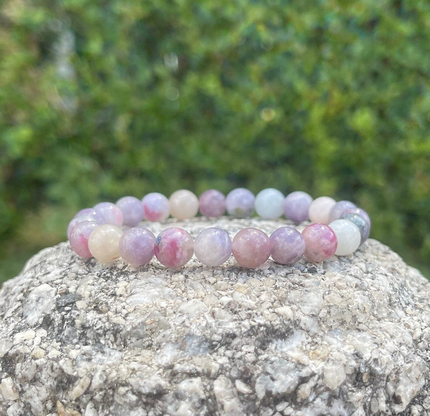 Pink Tourmaline Bracelet, Chakra Healing Crystals, Beaded Bracelet, Emotional Healing, Natural Gemstones, Beads Jewellery, Mum Gift