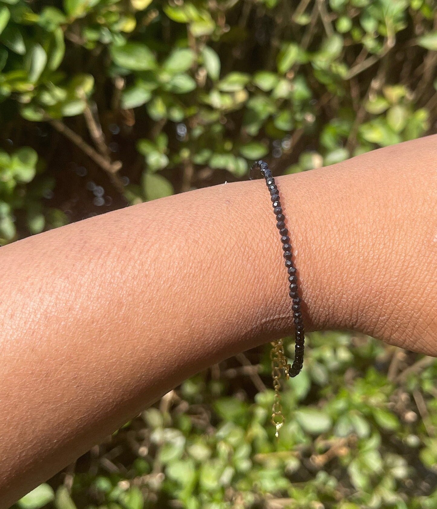 Black Tourmaline Adjustable Bracelet