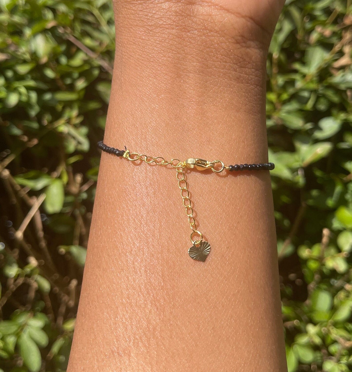 Black Tourmaline Adjustable Bracelet