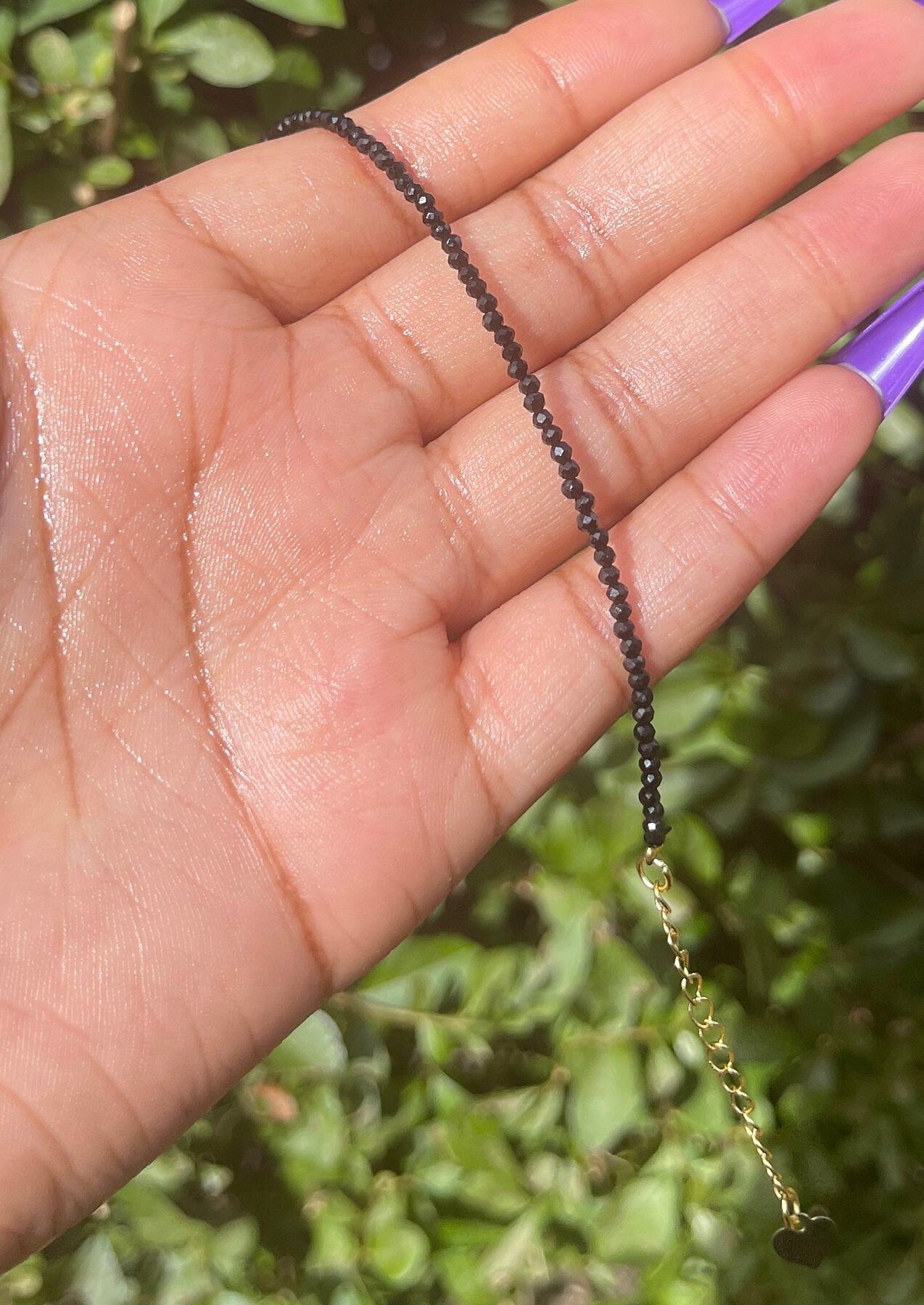 Black Tourmaline Adjustable Bracelet