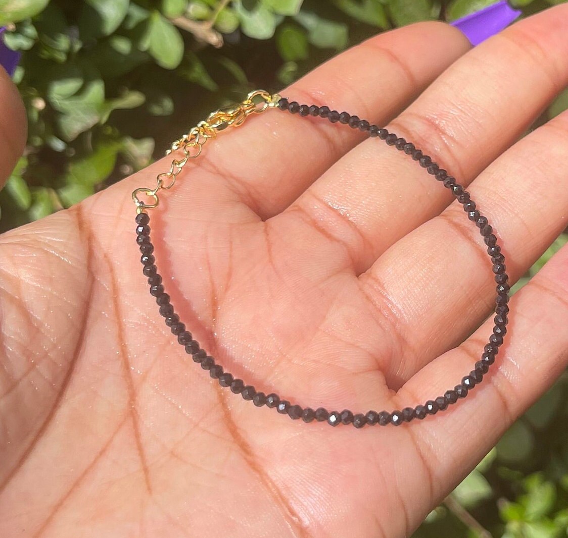 Black Tourmaline Adjustable Bracelet