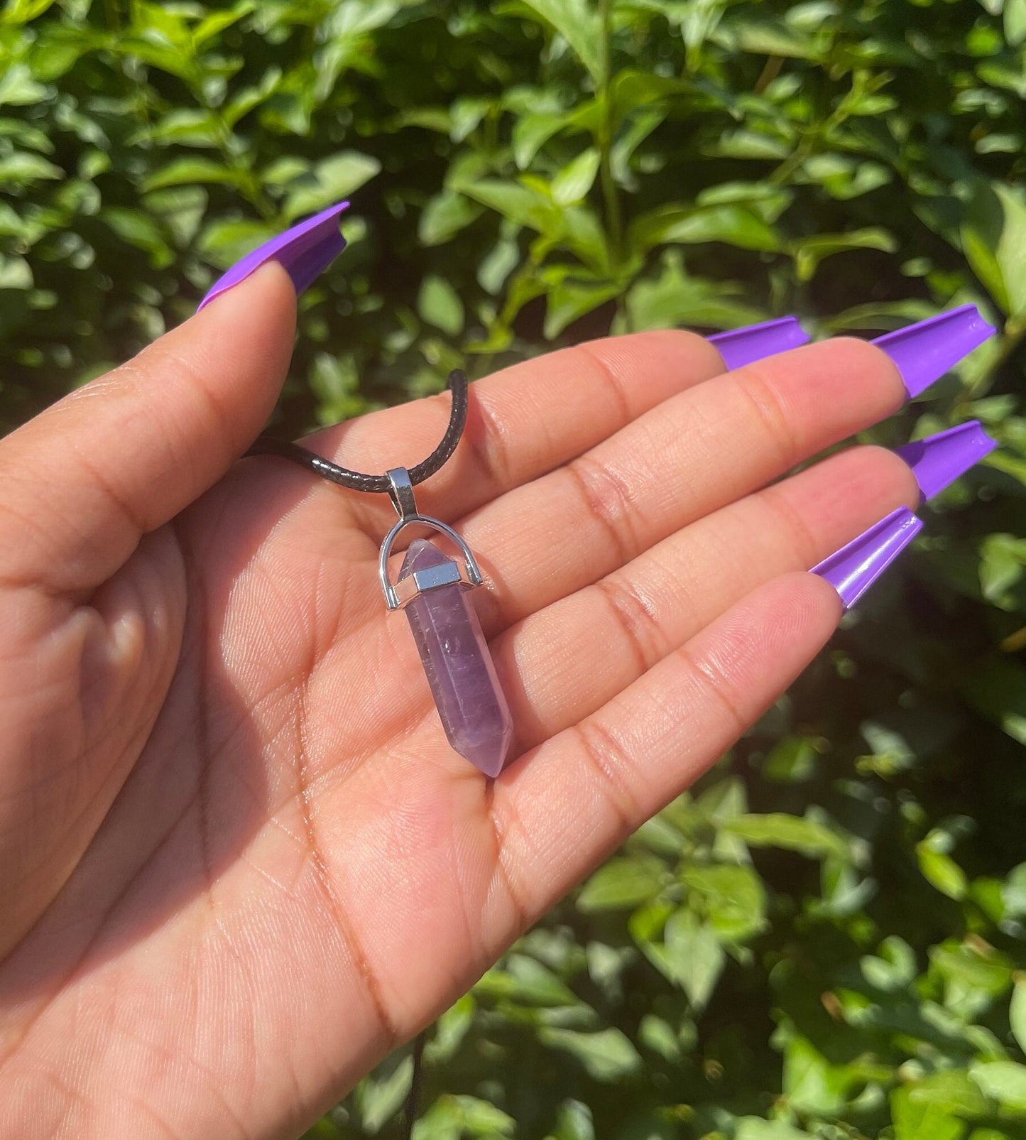 Amethyst Pendant Necklace