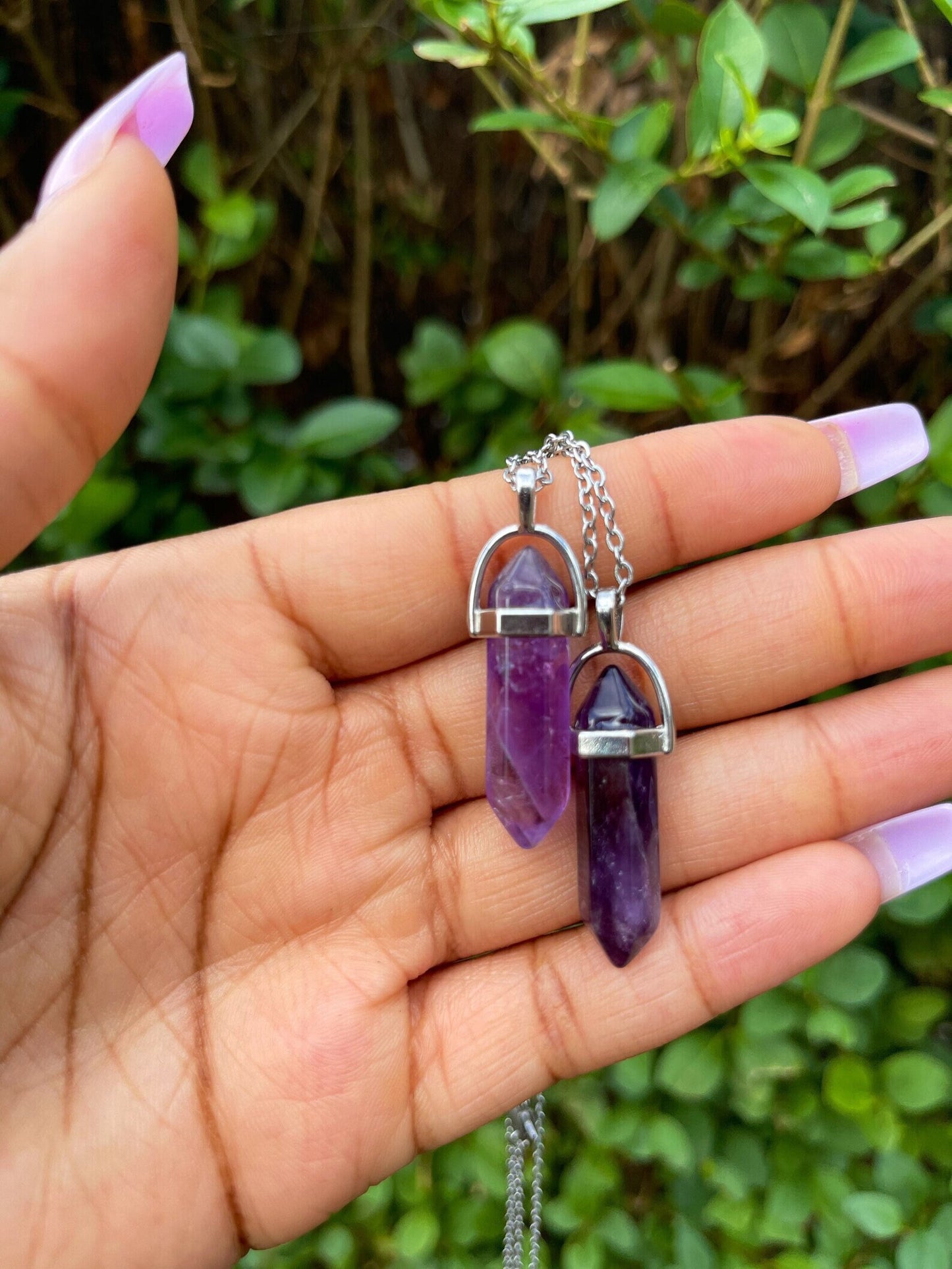 Amethyst Pendant Necklace