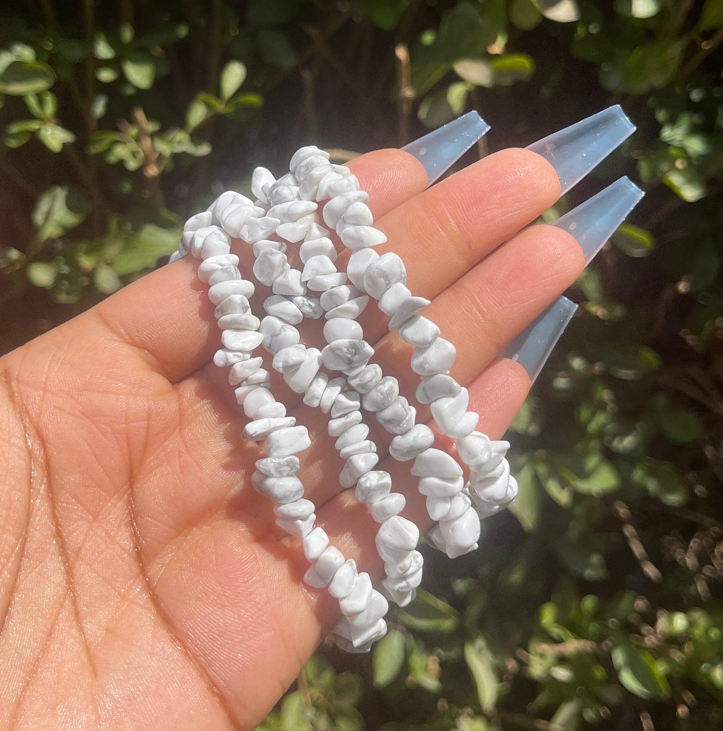 Howlite Chip Bracelet