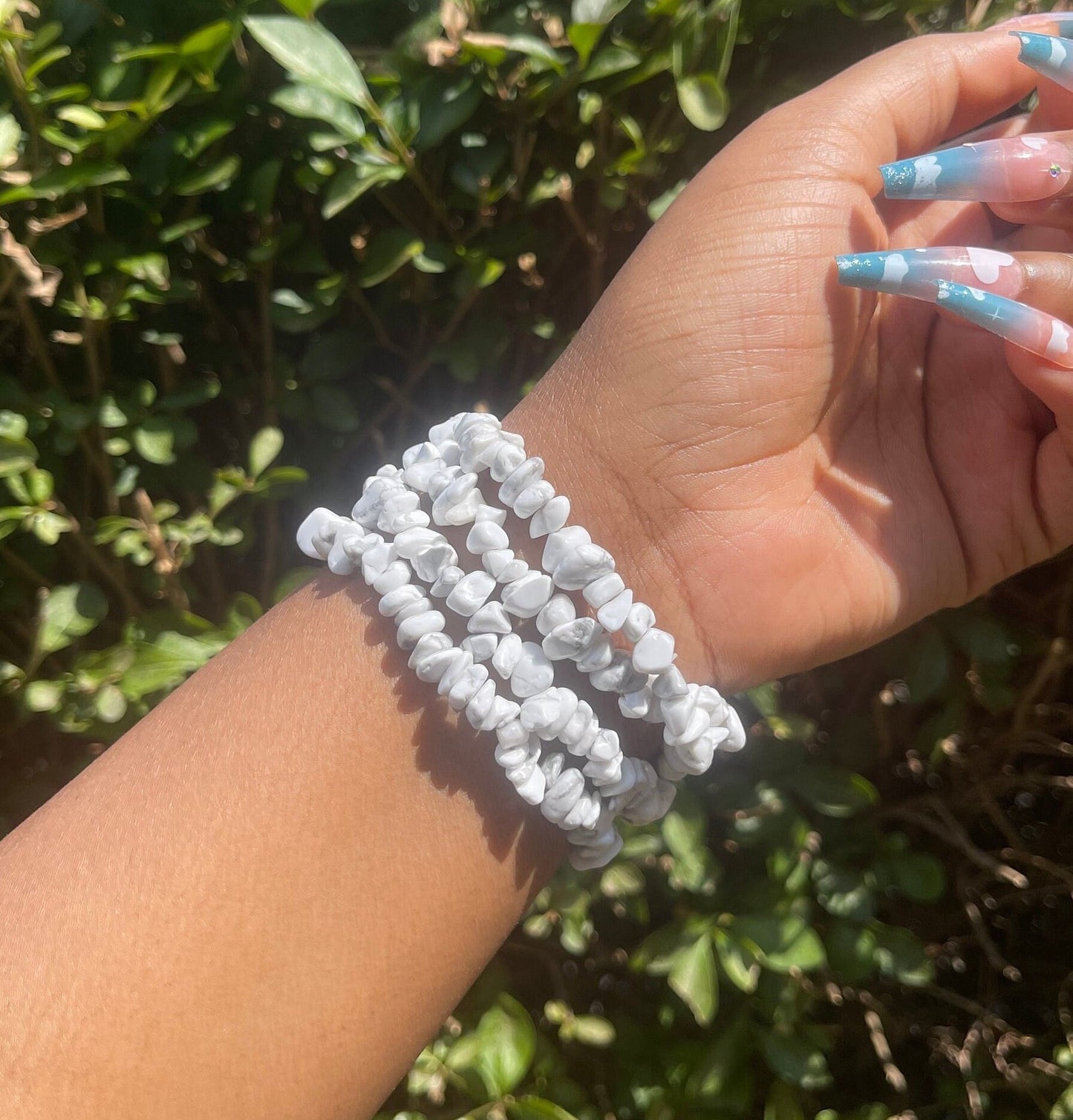 Howlite Chip Bracelet