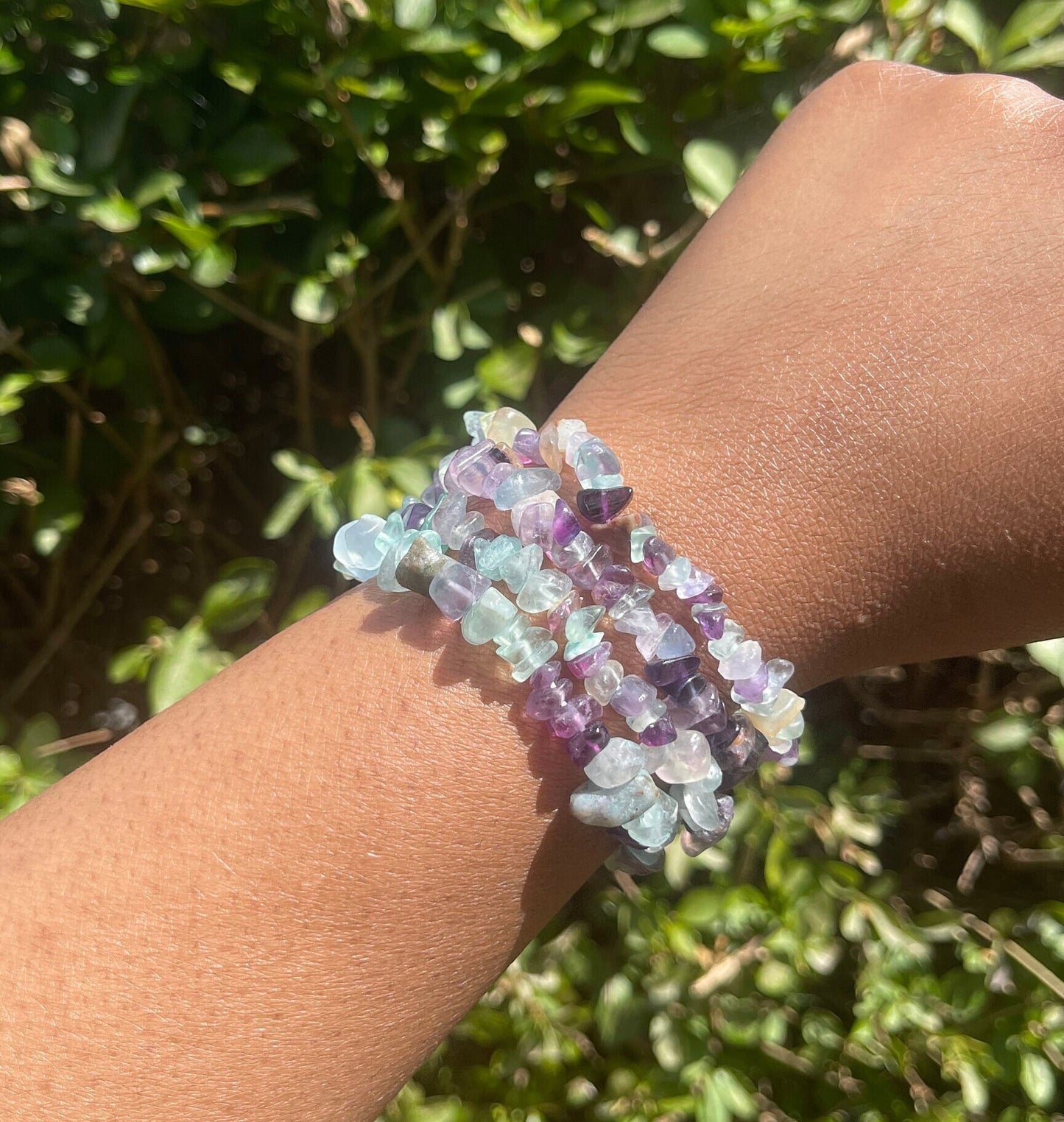 Fluorite Chip Bracelet