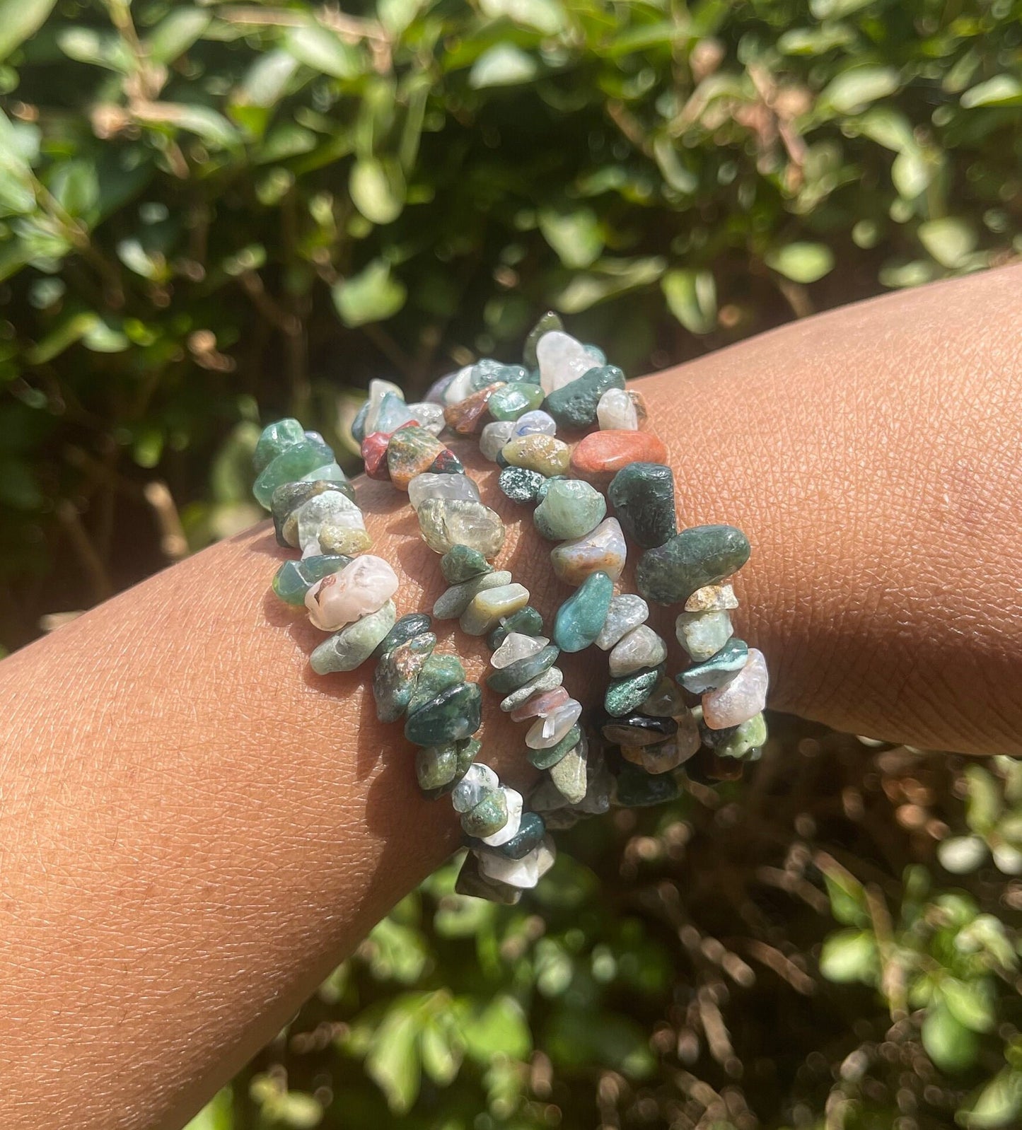 India Agate Chip Bracelet