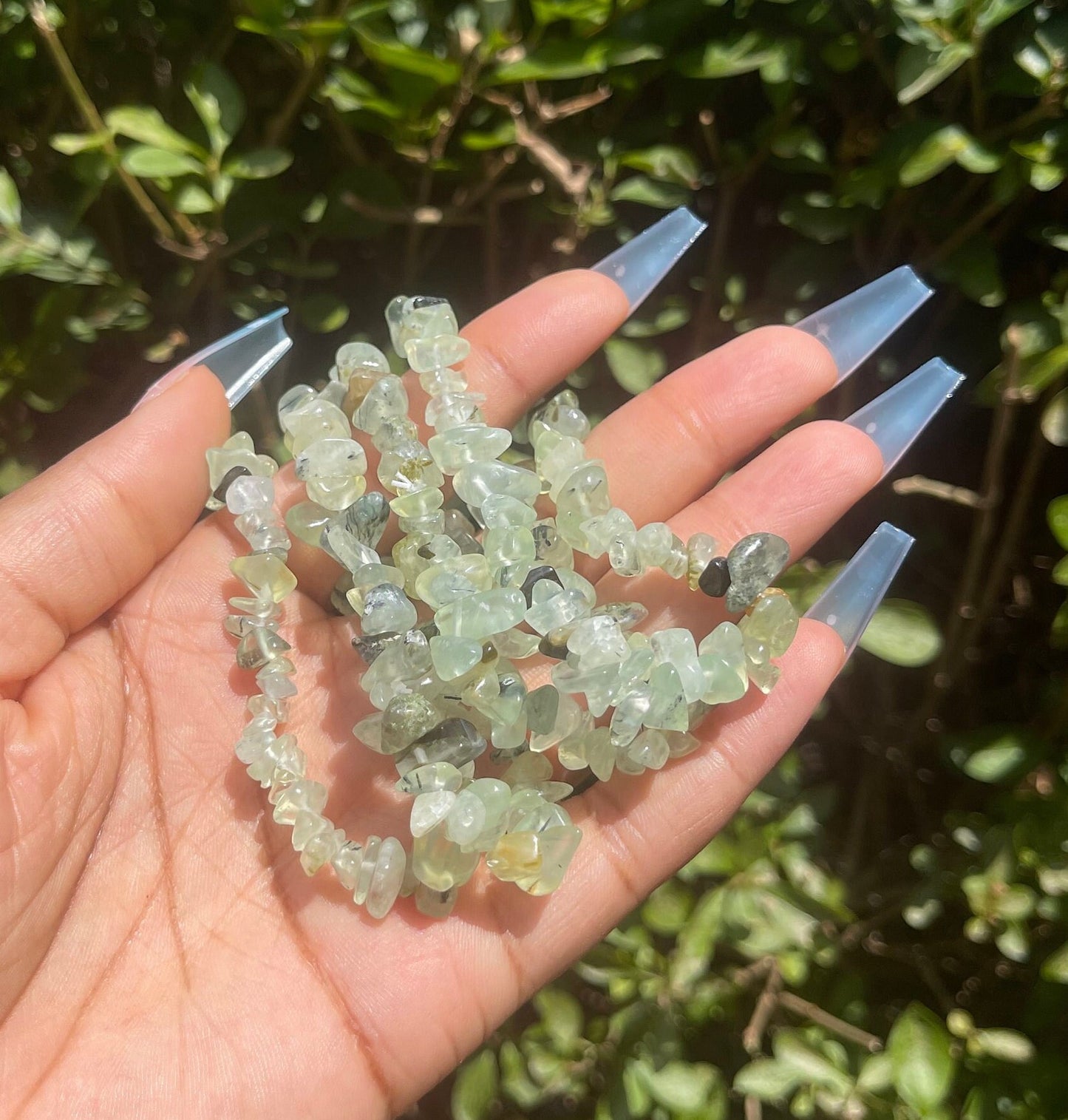 Prehnite Chip Bracelet