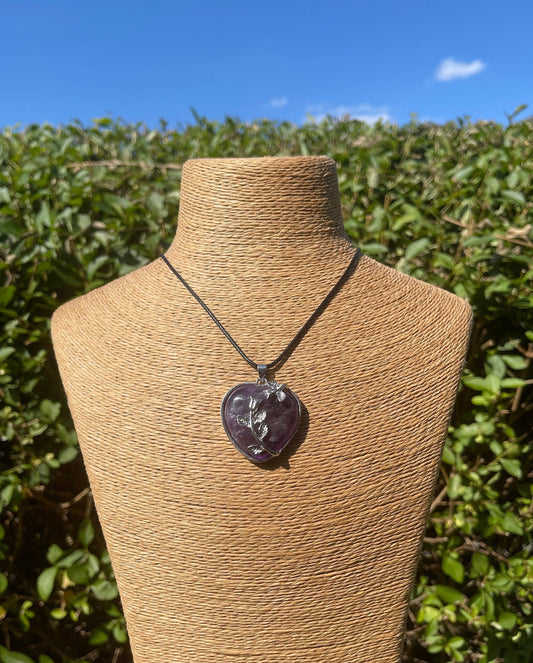 Amethyst Heart Pendant