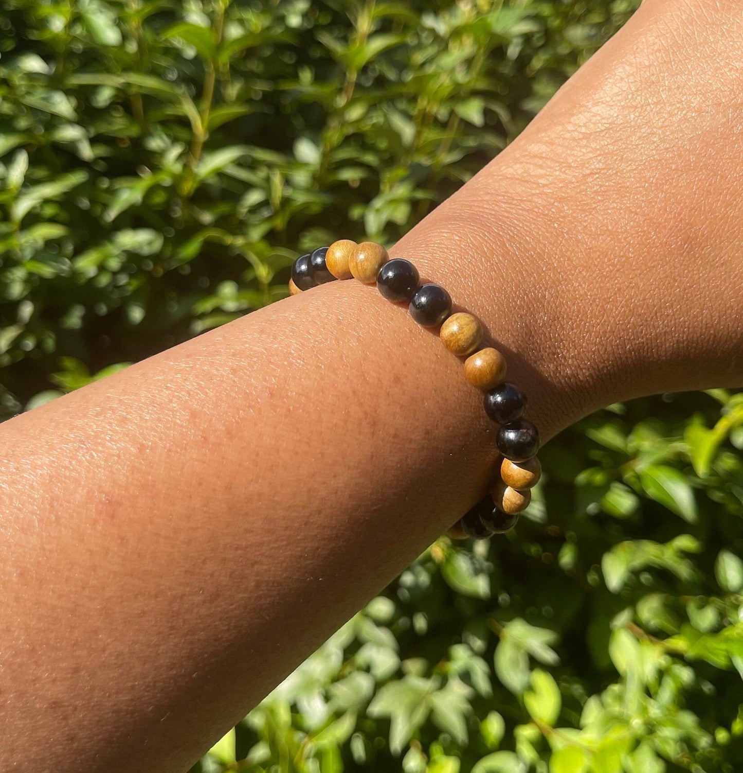 Black Tourmaline Palo Santo Bracelet