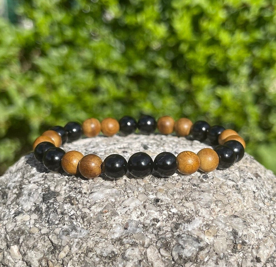 Black Tourmaline Palo Santo Bracelet