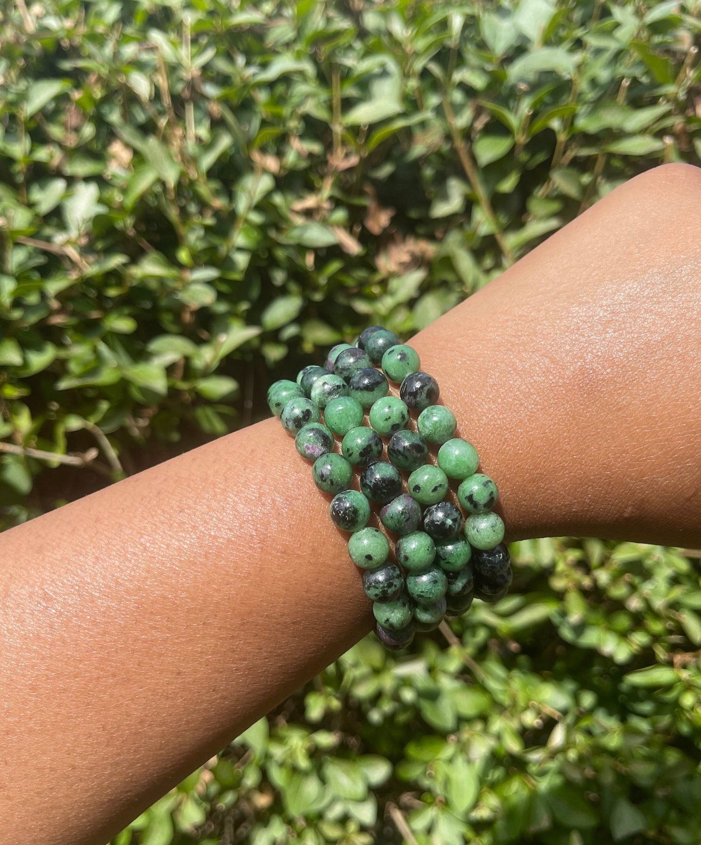 Ruby Zoisite Bracelet