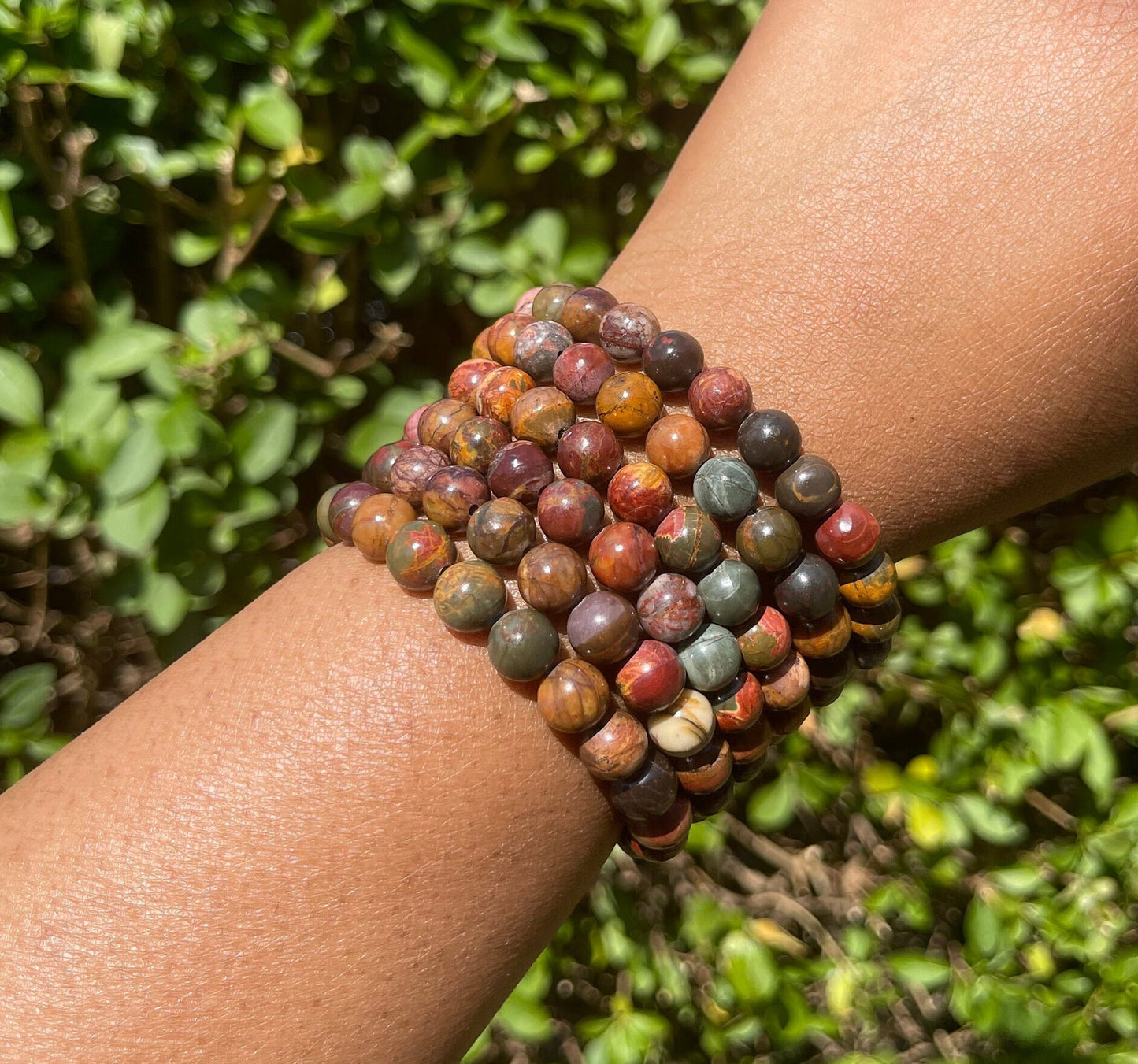 Red Picasso Jasper Bracelet, Natural Healing Stones, Chakra Crystal Gifts, Gemstone Bracelet, Men Bracelet, Women Bracelet, Handmade Jewelry