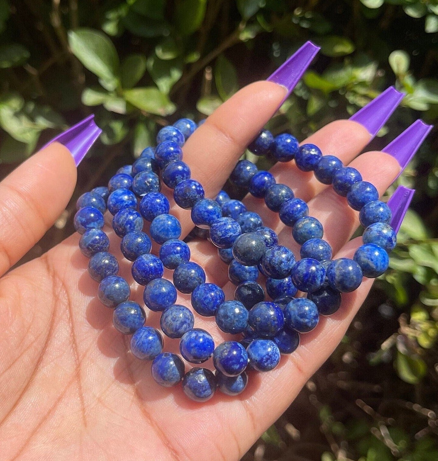 Rare Lapis Lazuli Bracelet, Healing Crystals, Meditation Yoga, Energy, High Quality, Handmade Jewelry, Gemstone Blue Reiki Chakra Bracelet