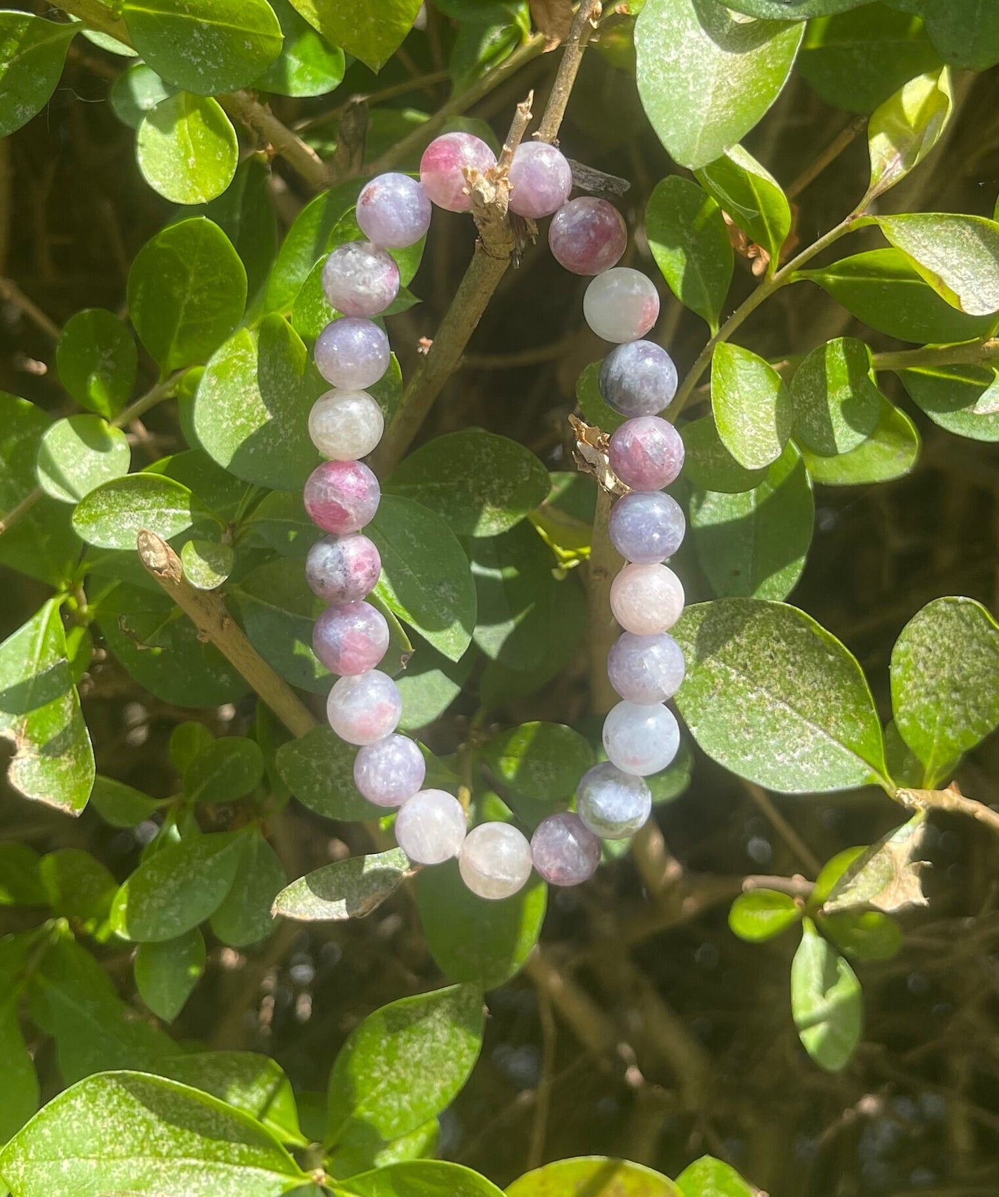 Pink Tourmaline Bracelet, Chakra Healing Crystals, Beaded Bracelet, Emotional Healing, Natural Gemstones, Beads Jewellery, Mum Gift