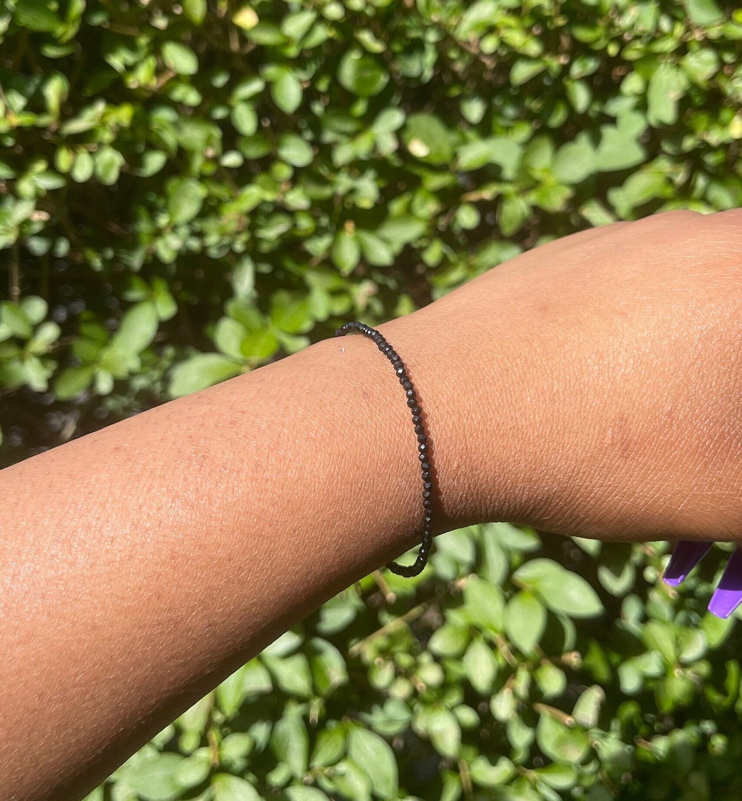 Black Tourmaline Adjustable Bracelet